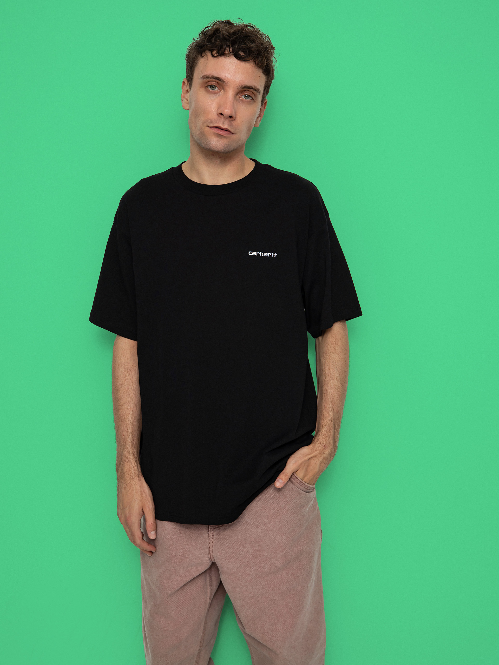 Carhartt WIP Script Embroidery T-shirt (black/white)
