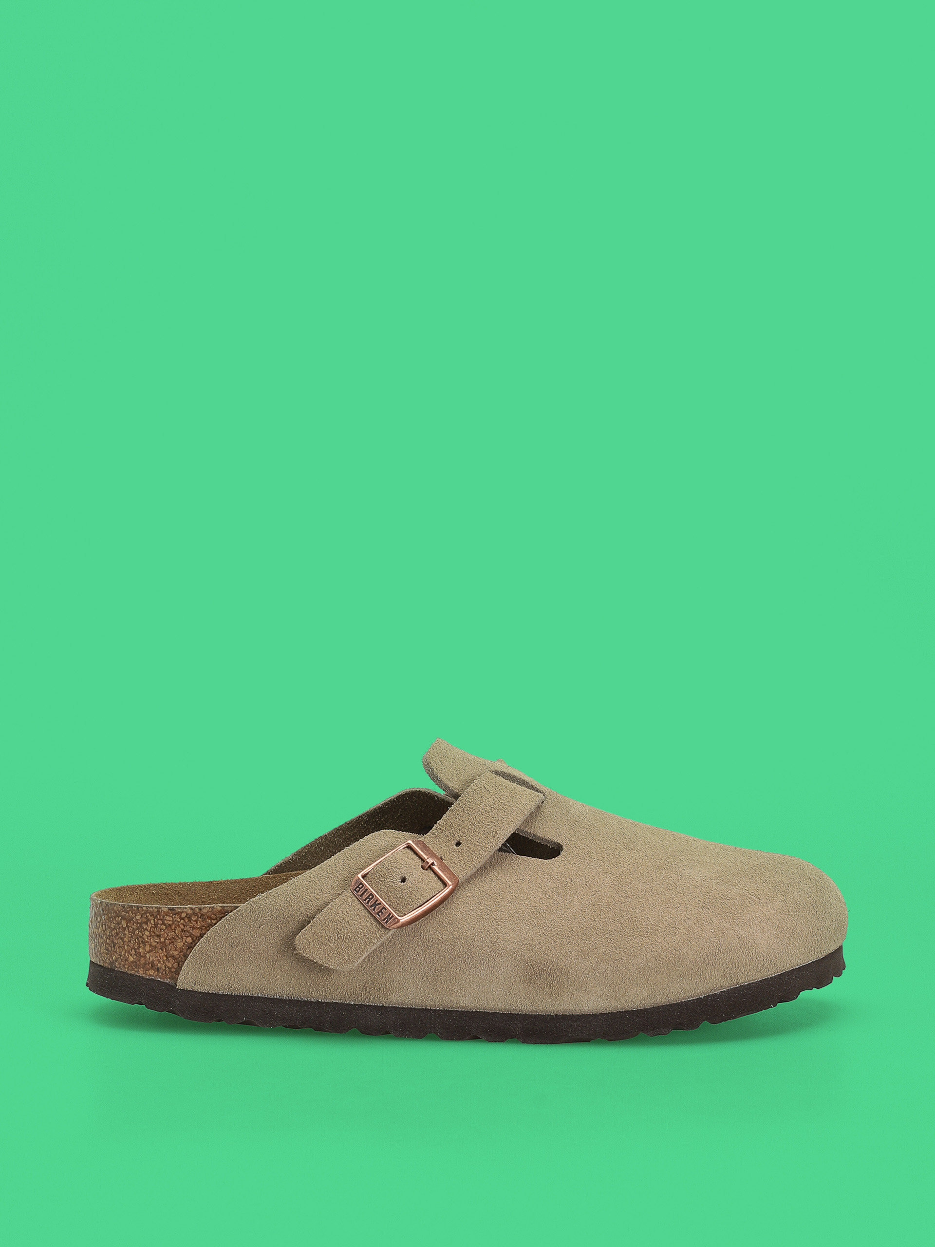 Birkenstock Boston Boston Soft Footbed Suede Leather Narrow