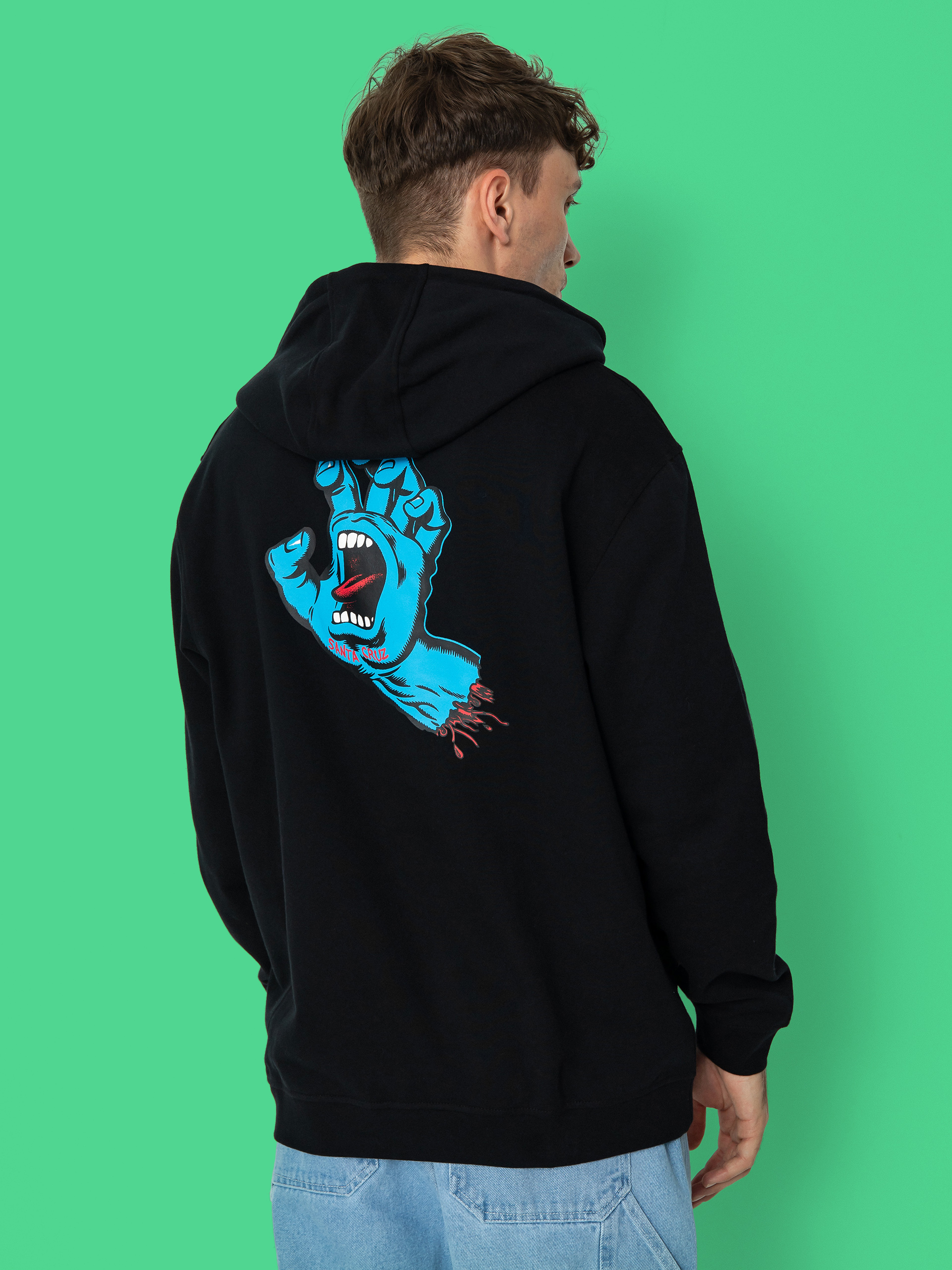 Santa Cruz Screaming Hand Chest HD Hoodie (black)