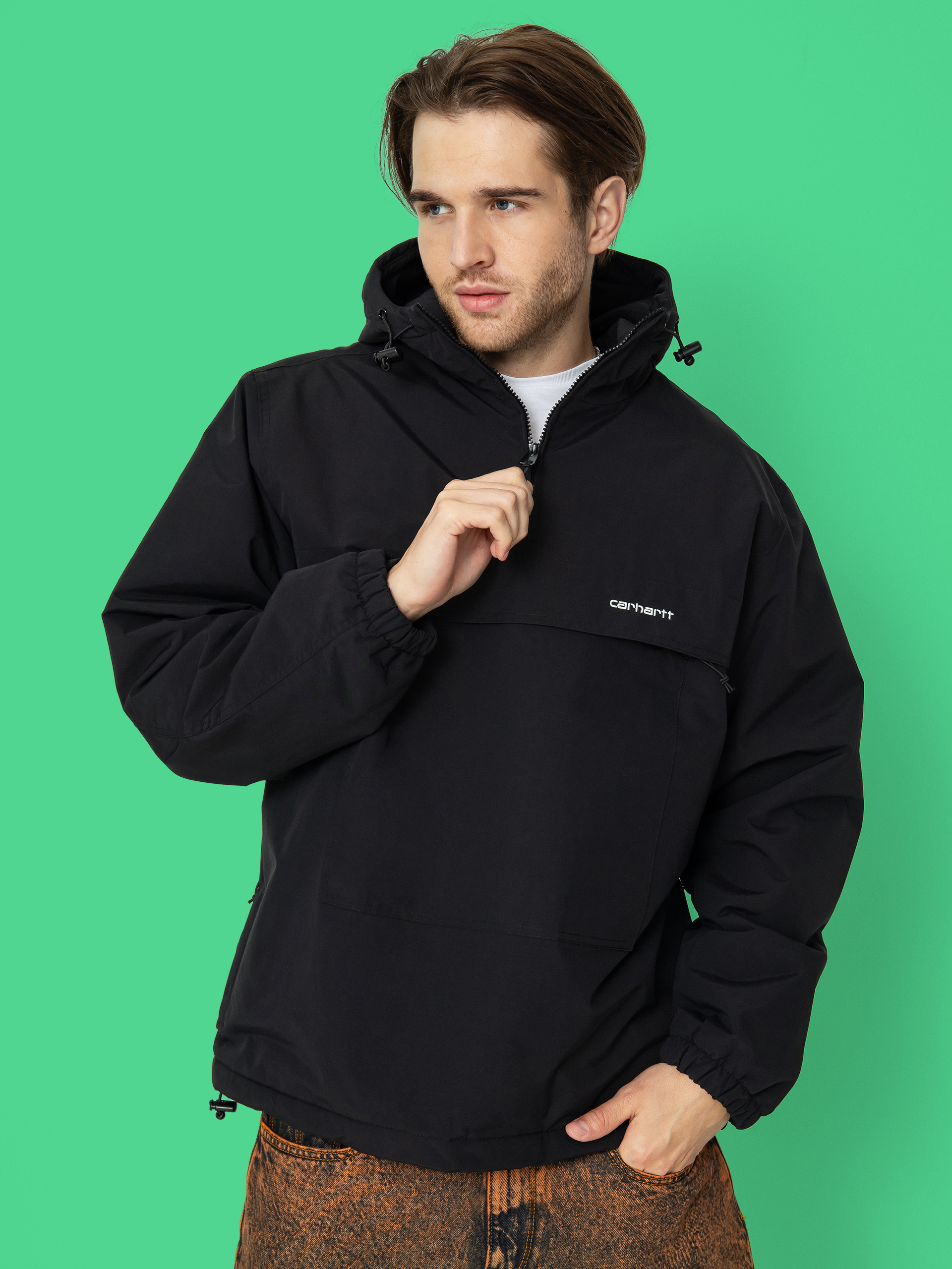 Carhartt WIP Windbreaker Pullover Jacke (black/white)