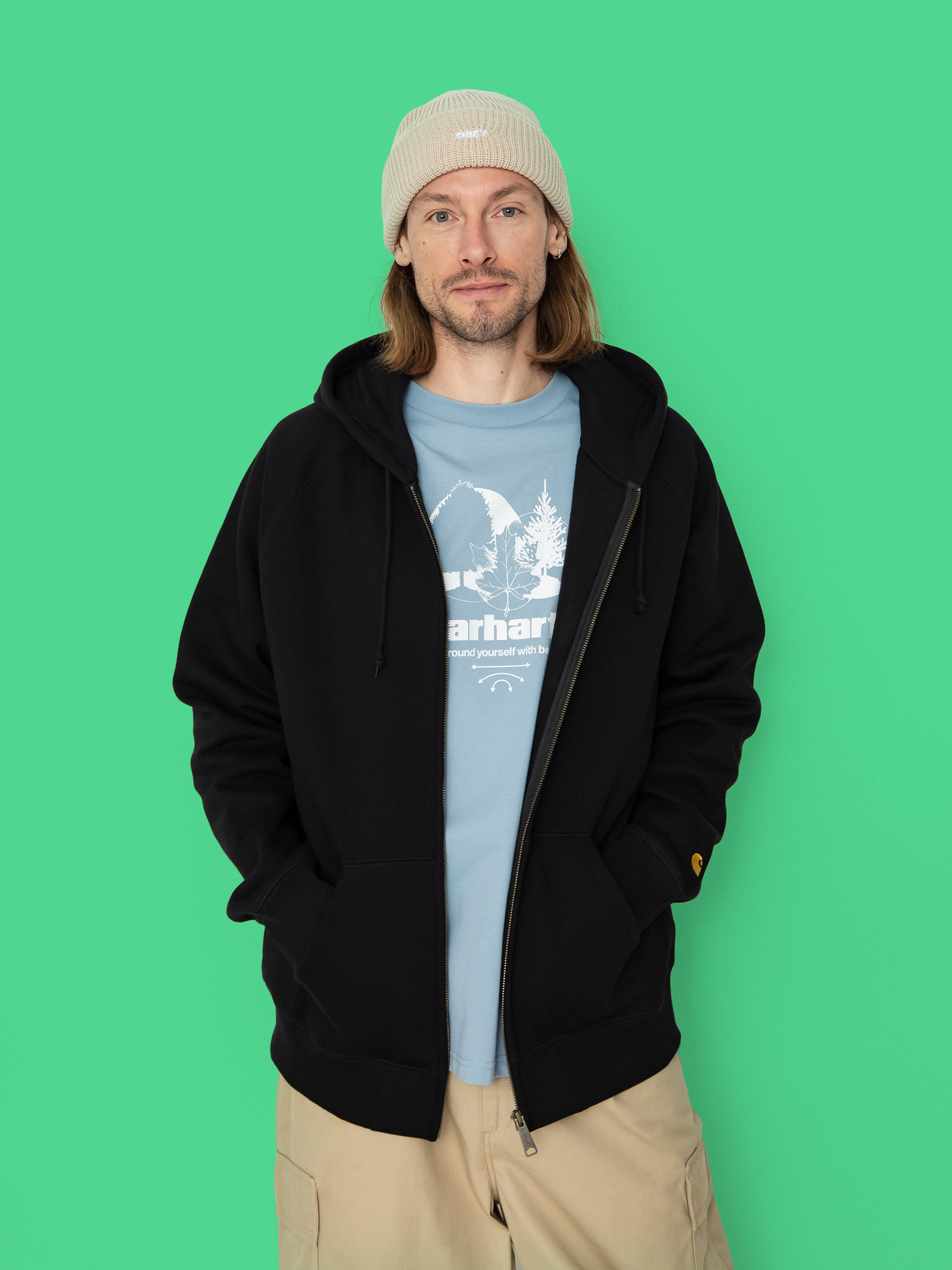Carhartt WIP Chase ZHD Hoodie (black/gold)