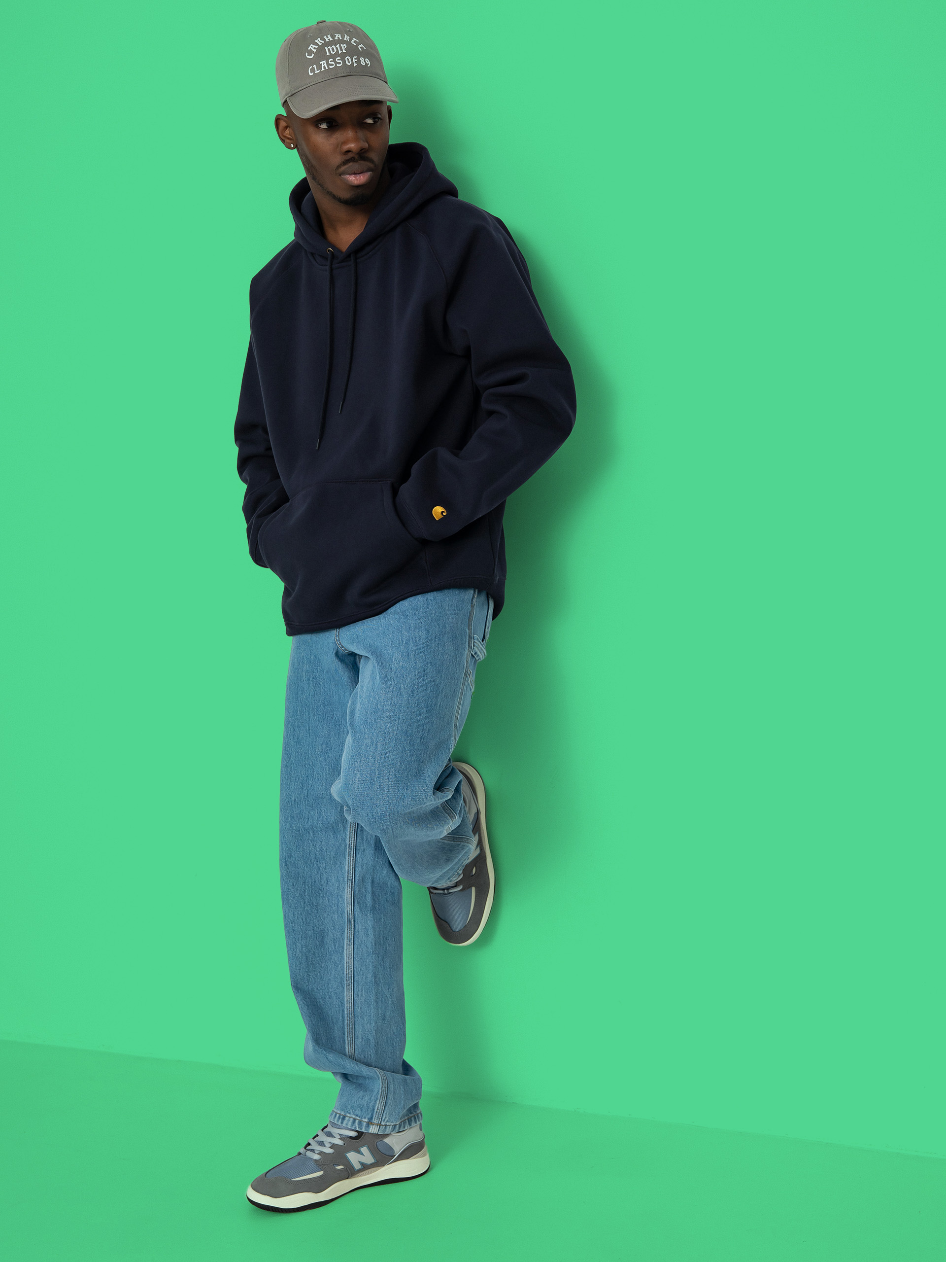 Carhartt WIP Hoodie Chase HD (dark navy/gold)
