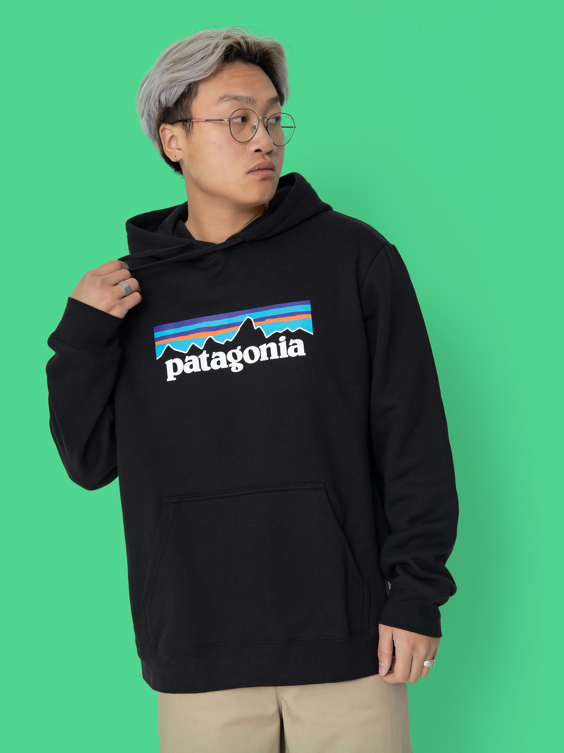 Patagonia Hoodie P-6 Logo Uprisal HD (black)