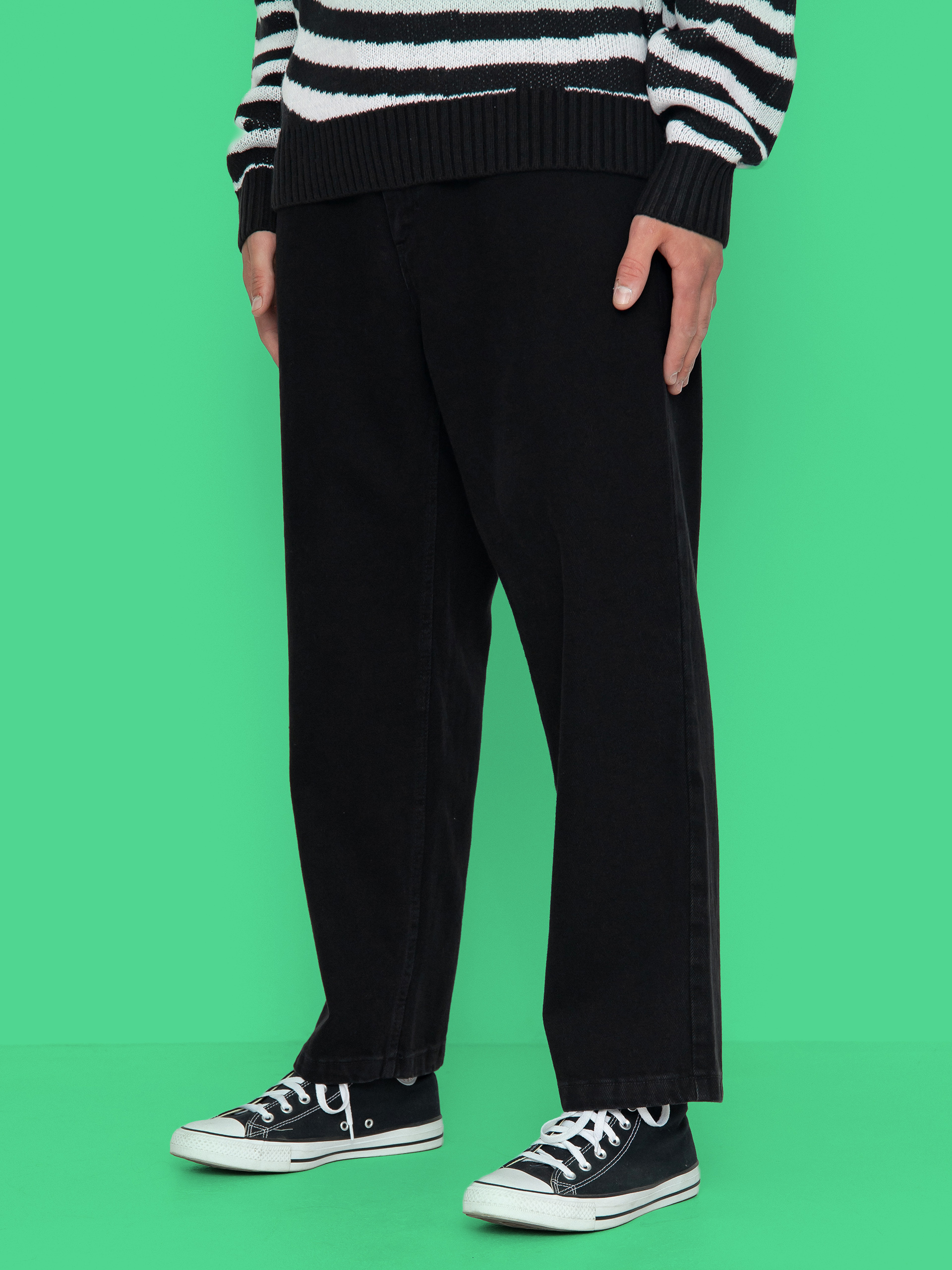 Polar Skate 93! Denim Pants (pitch black)