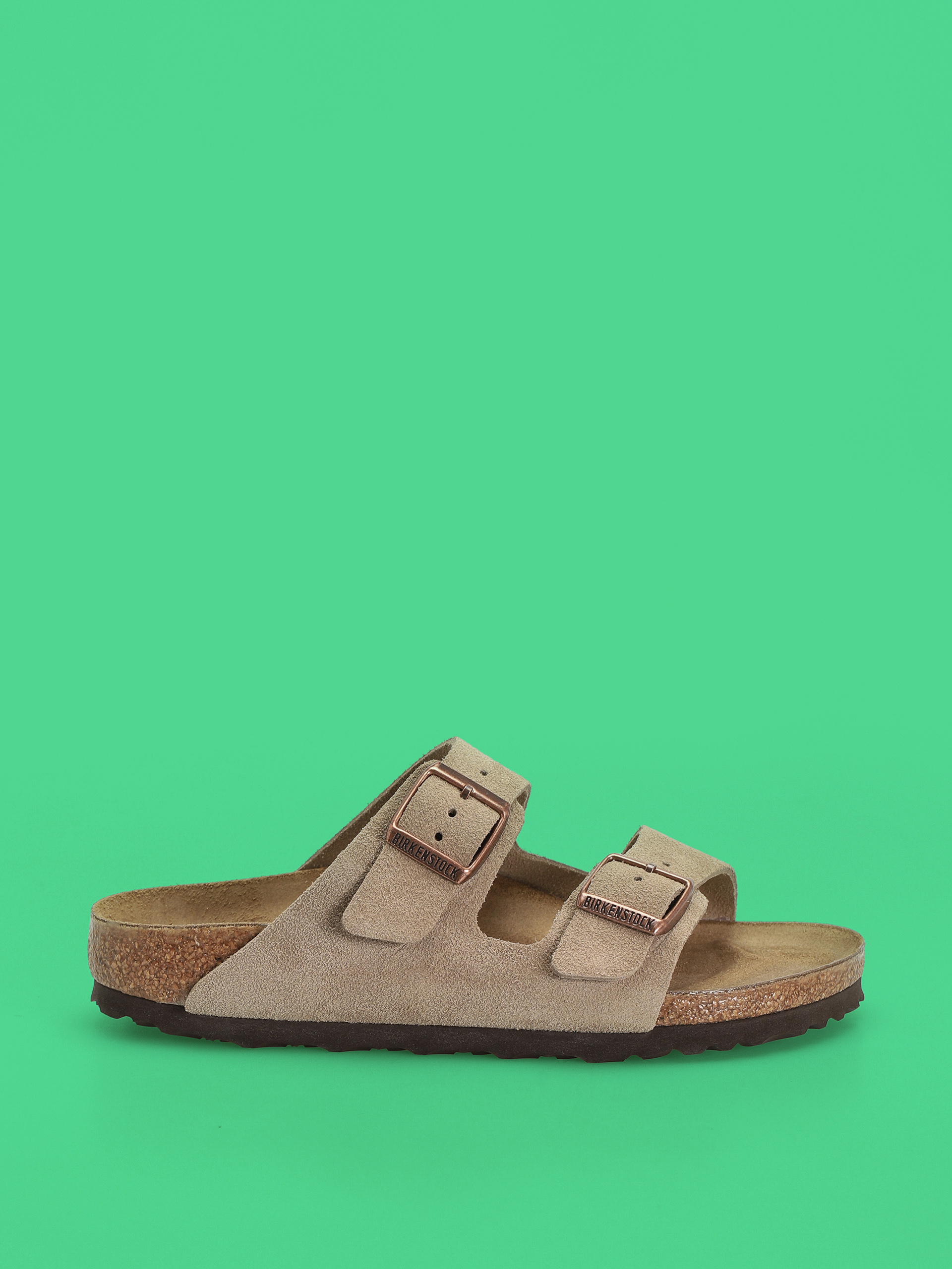 Birkenstock Arizona Suede Leather Narrow Wmn Flip-flops