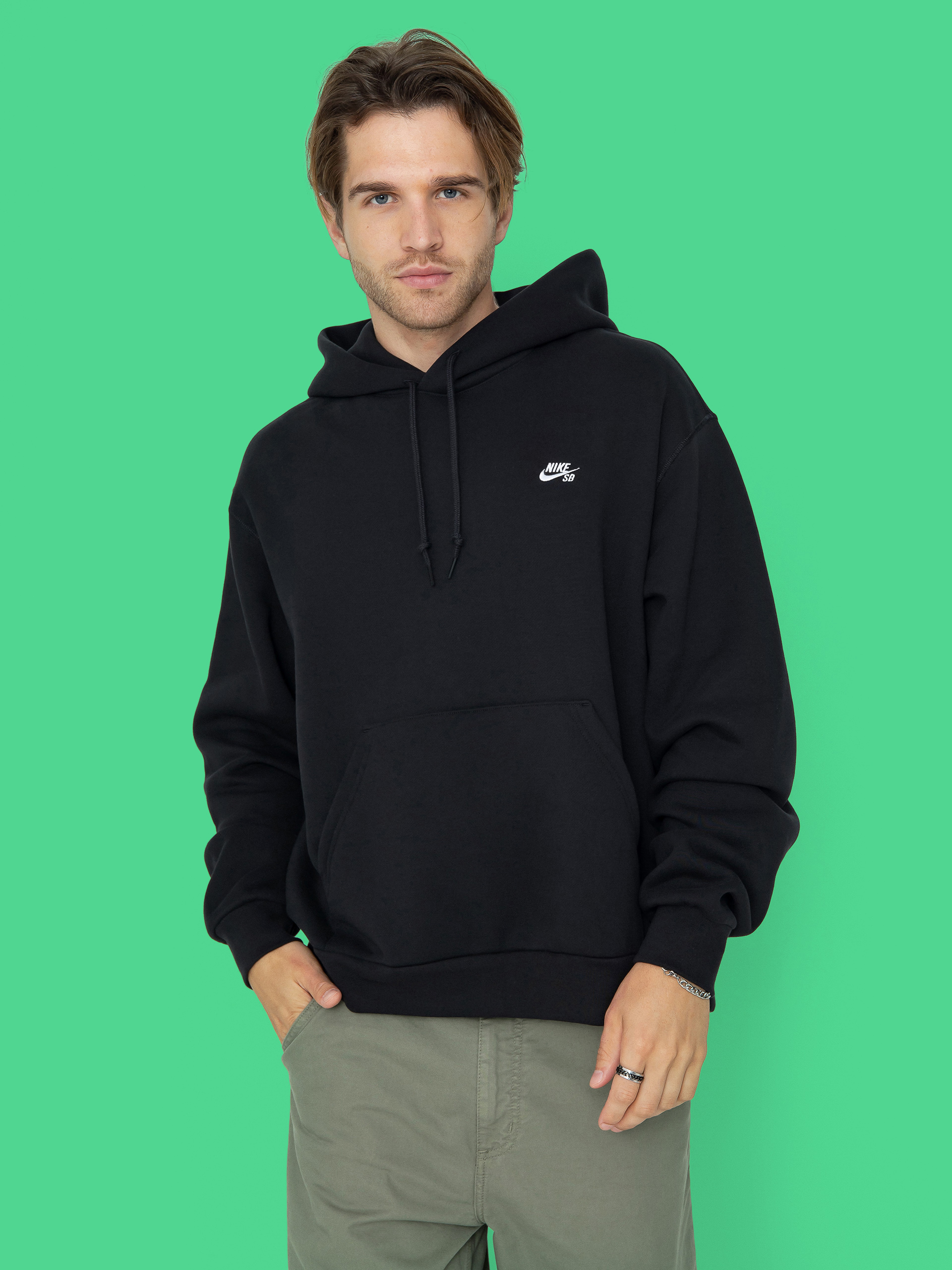 Nike SB Essential Logo HD Hoodie (black/white)
