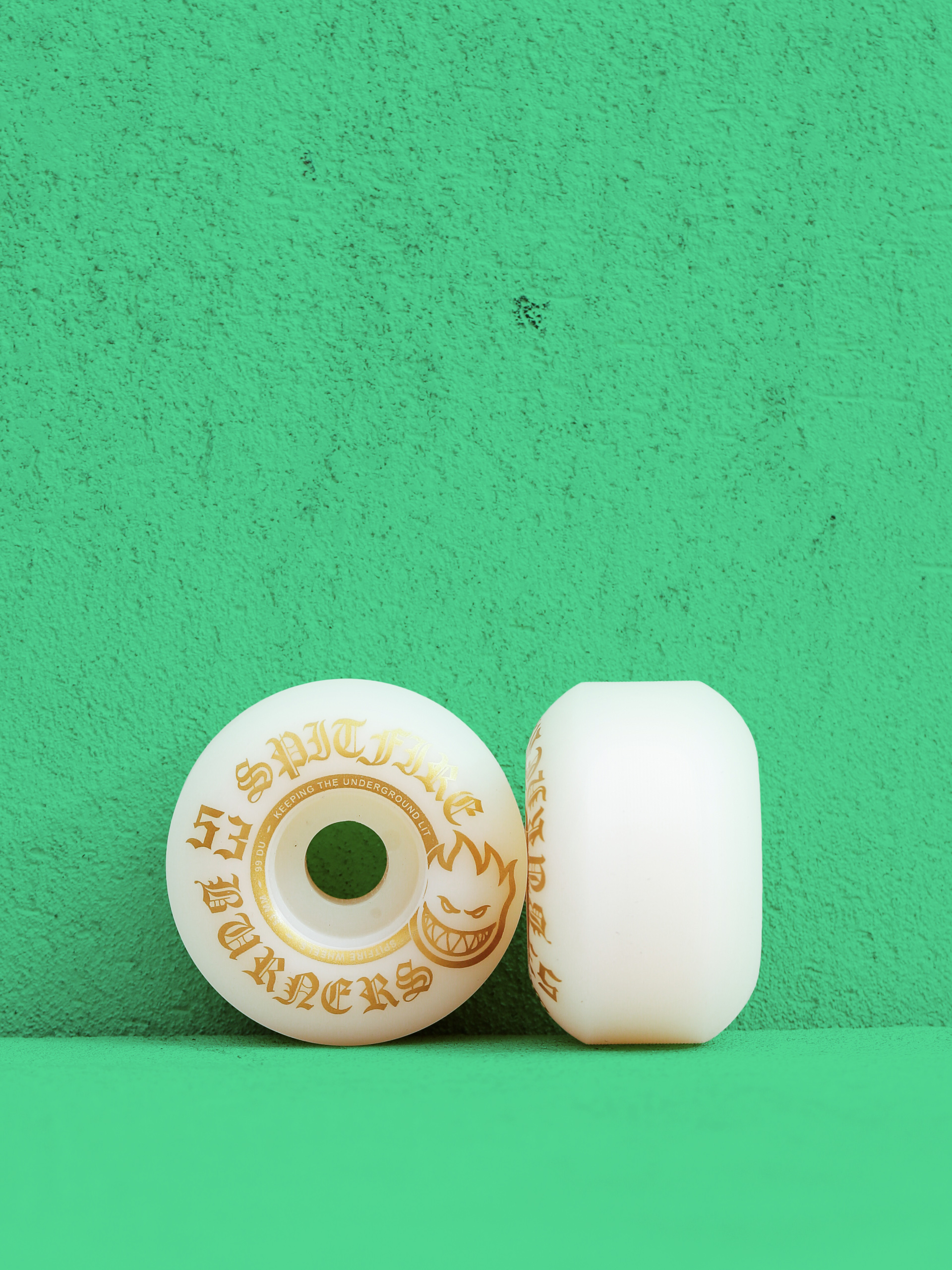 Spitfire 99D Burners Wheels (white/gold)