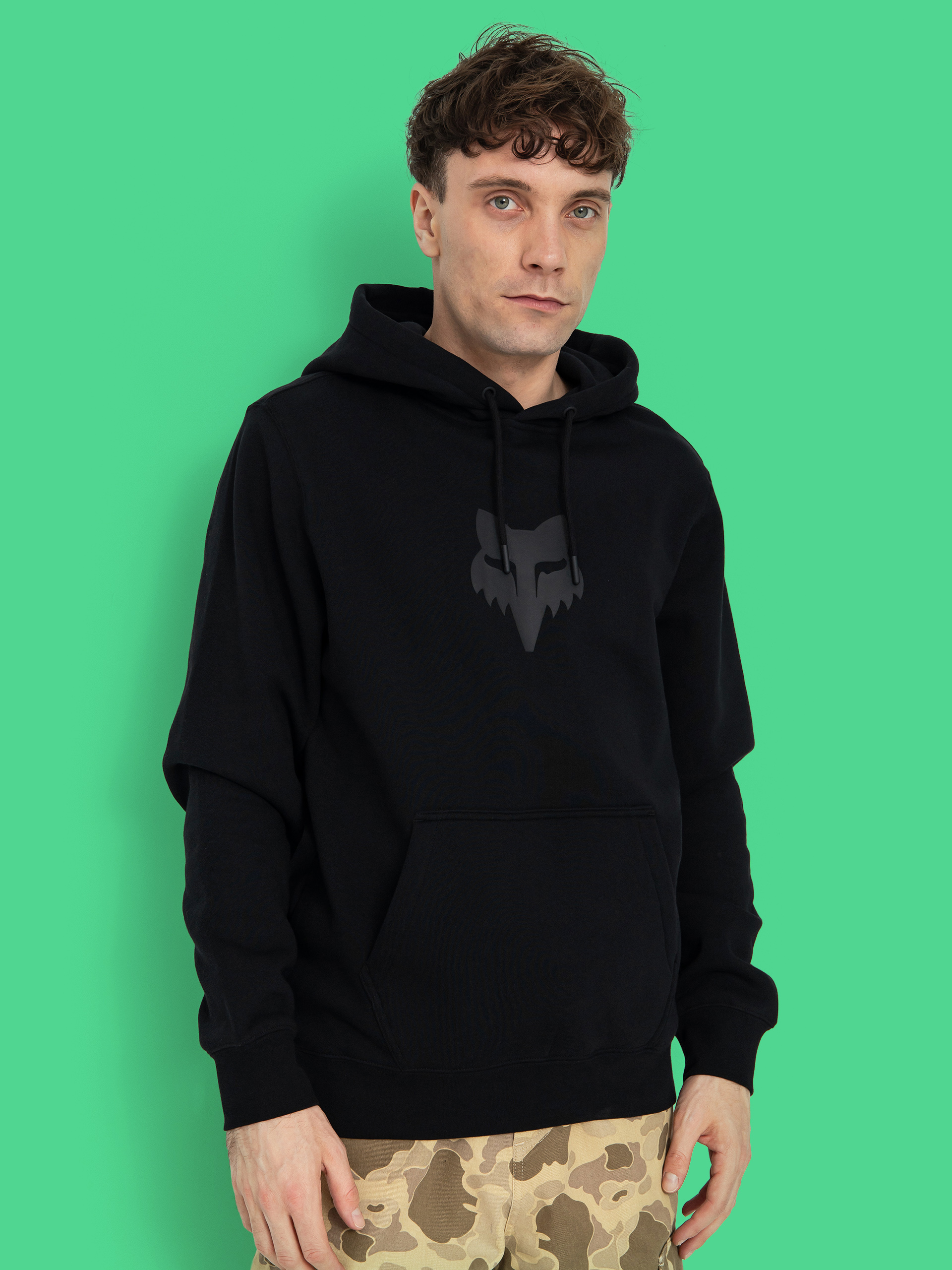 Fox Fox Head HD Hoodie (black/black)