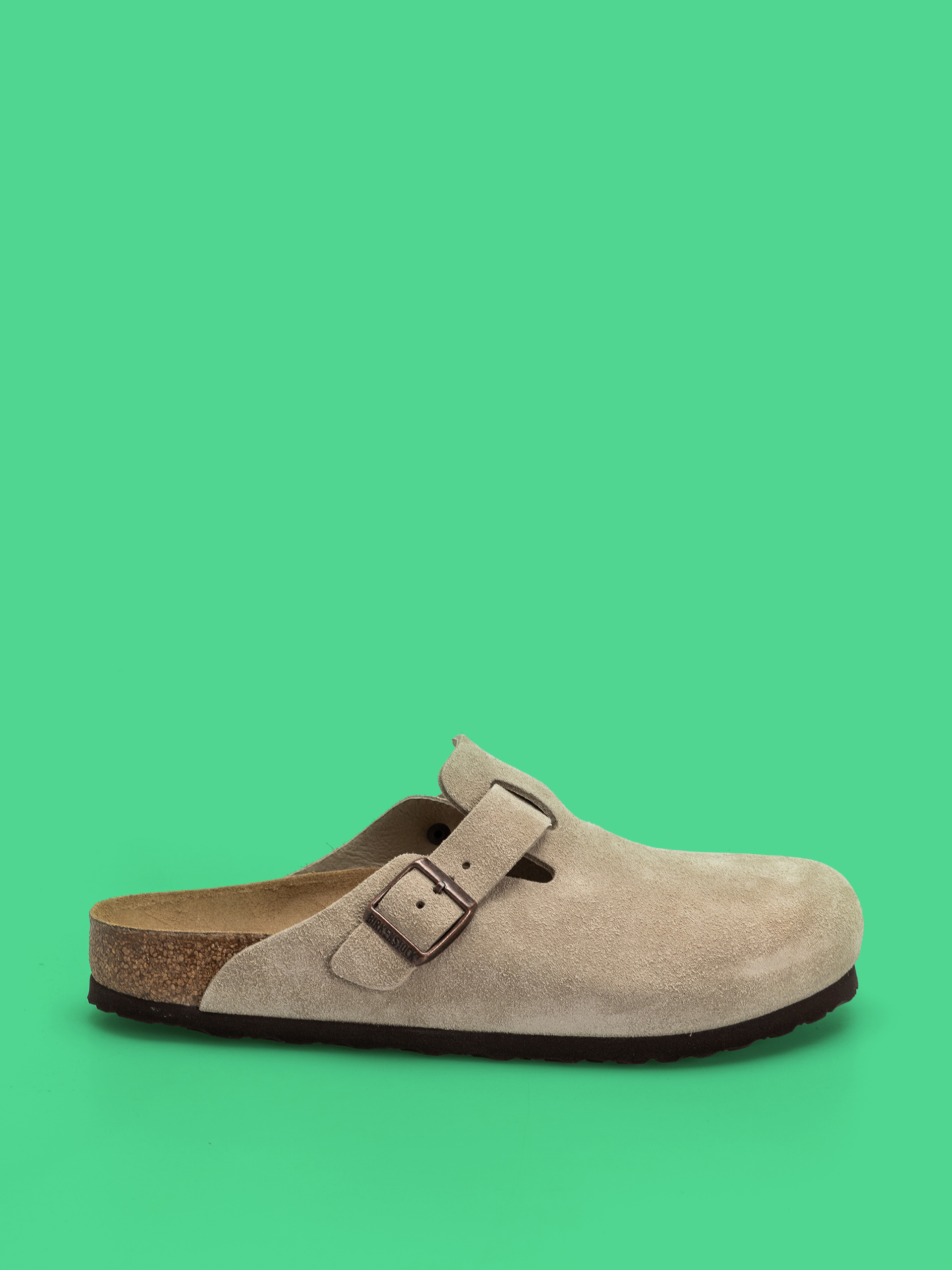 Birkenstock Flip Flops Boston Suede Leather Regular