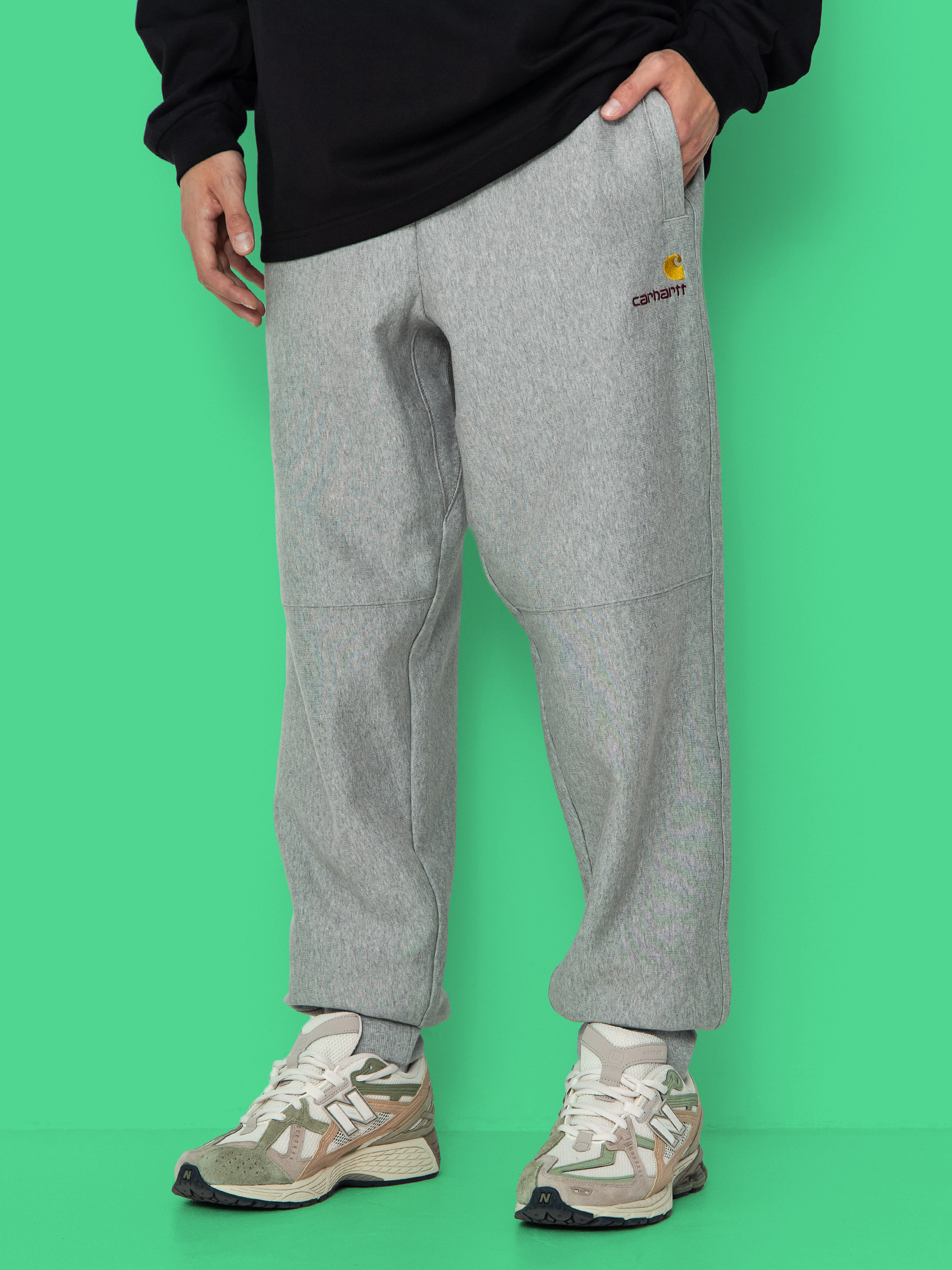 Carhartt WIP Hose American Script Jogging (grey heather)