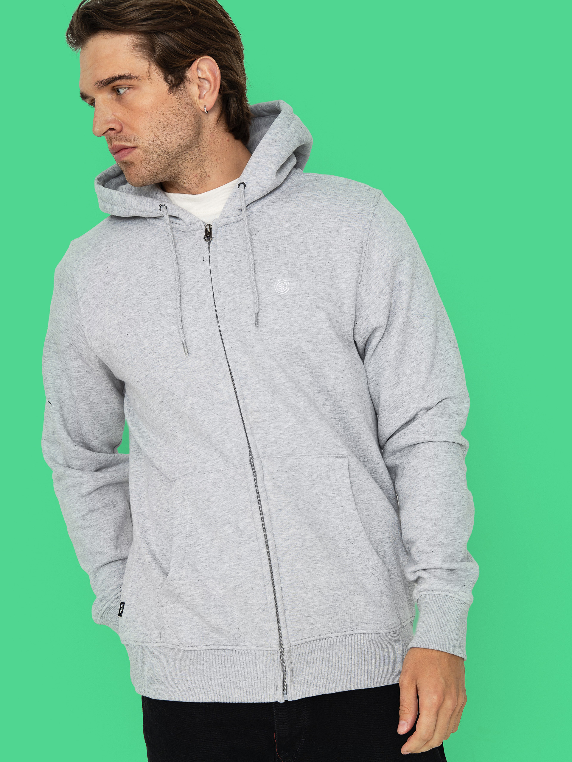 Element Icon Embroidery ZHD Hoodie (mid grey heather)