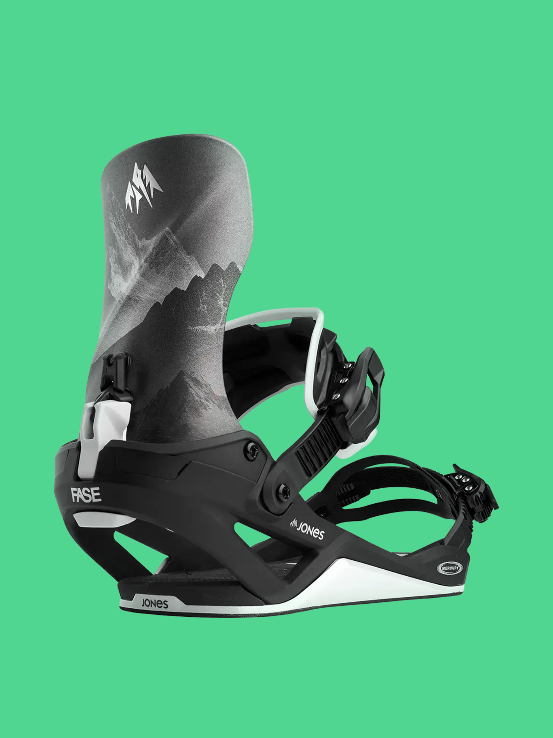 Jones Snowboards Mercury Fase Mtn Snowboard bindings (black/silver)