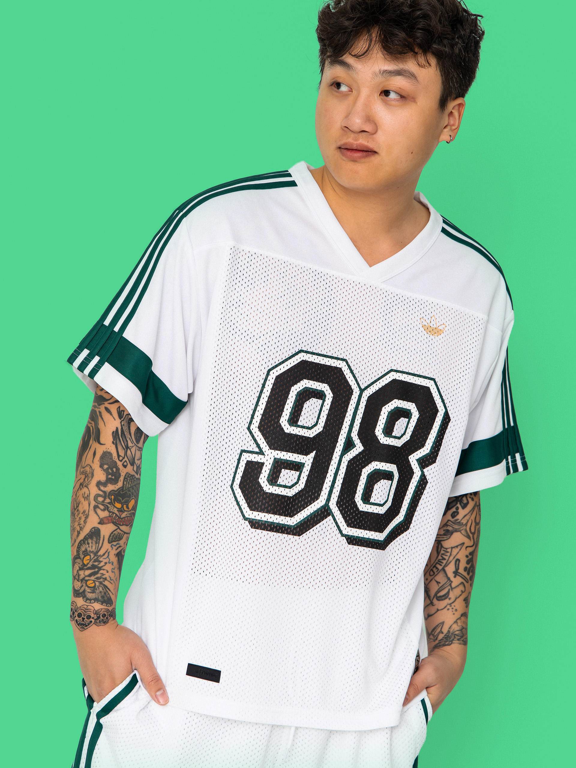 adidas Tyshawn Jrsy T-Shirt (white/cgreen)