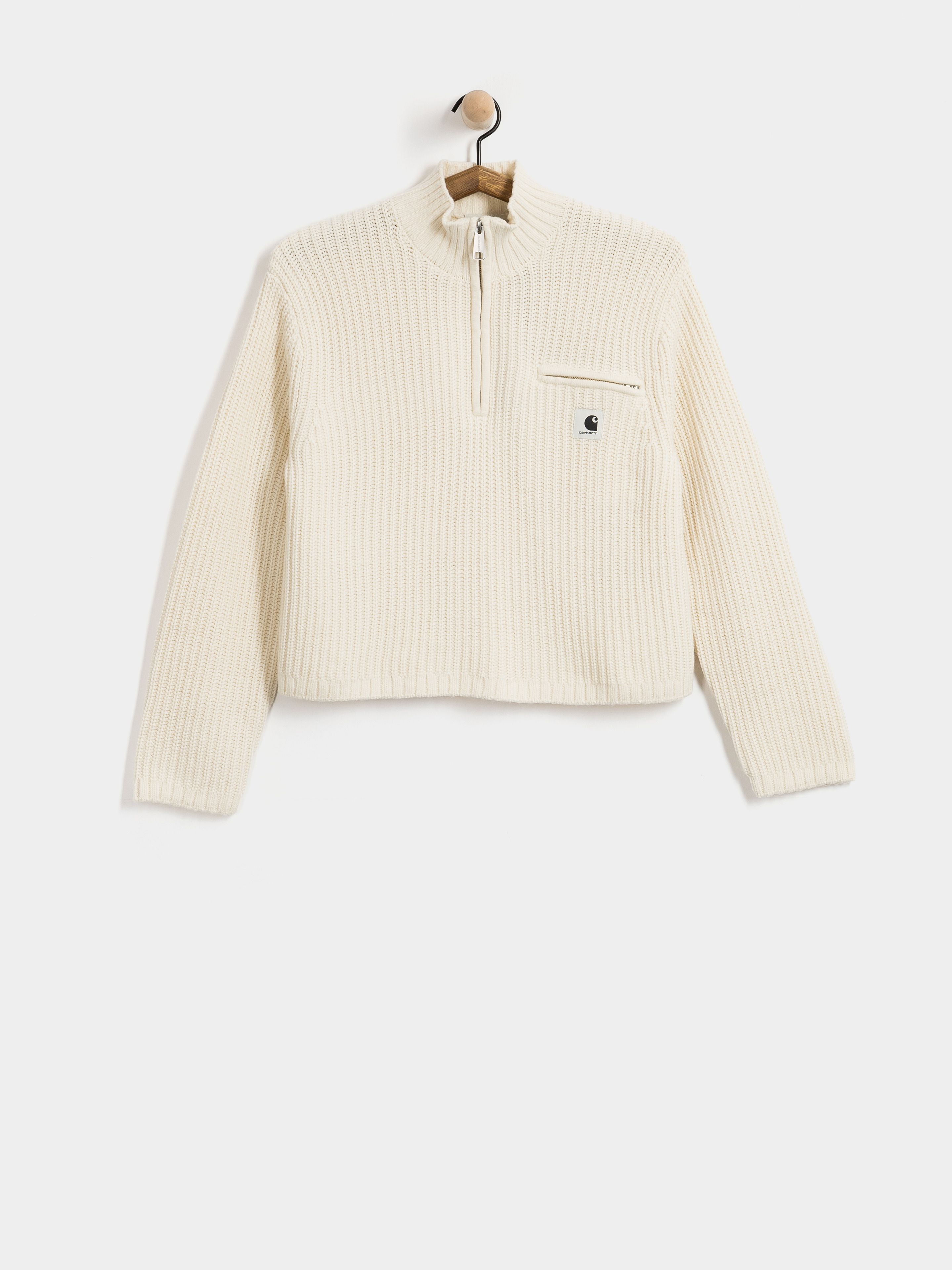 Carhartt WIP Sweater Detroit Half Zip Wmn (natural)