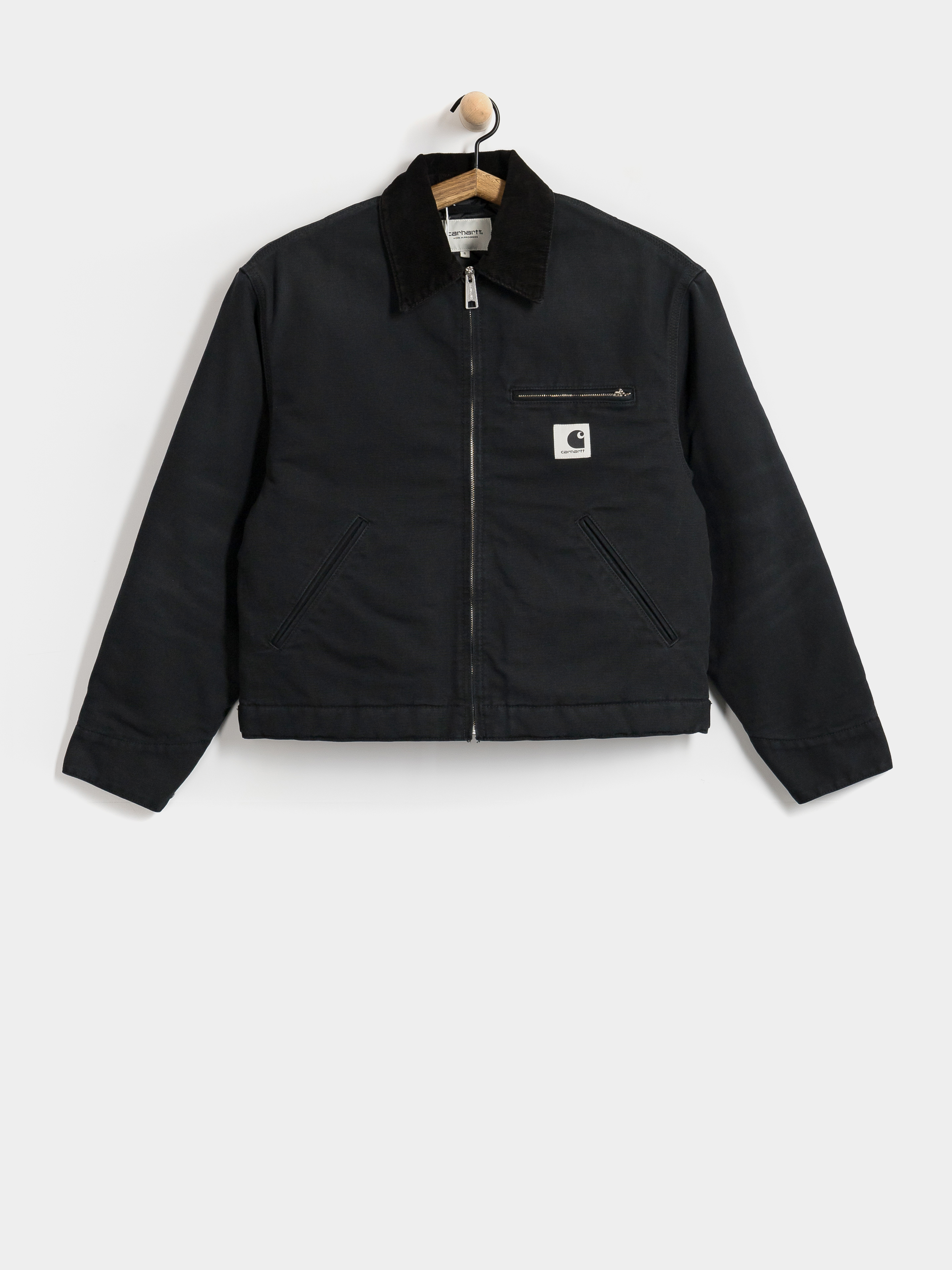 Carhartt WIP Jacket OG Detroit Wmn (black/black/stone canvas)