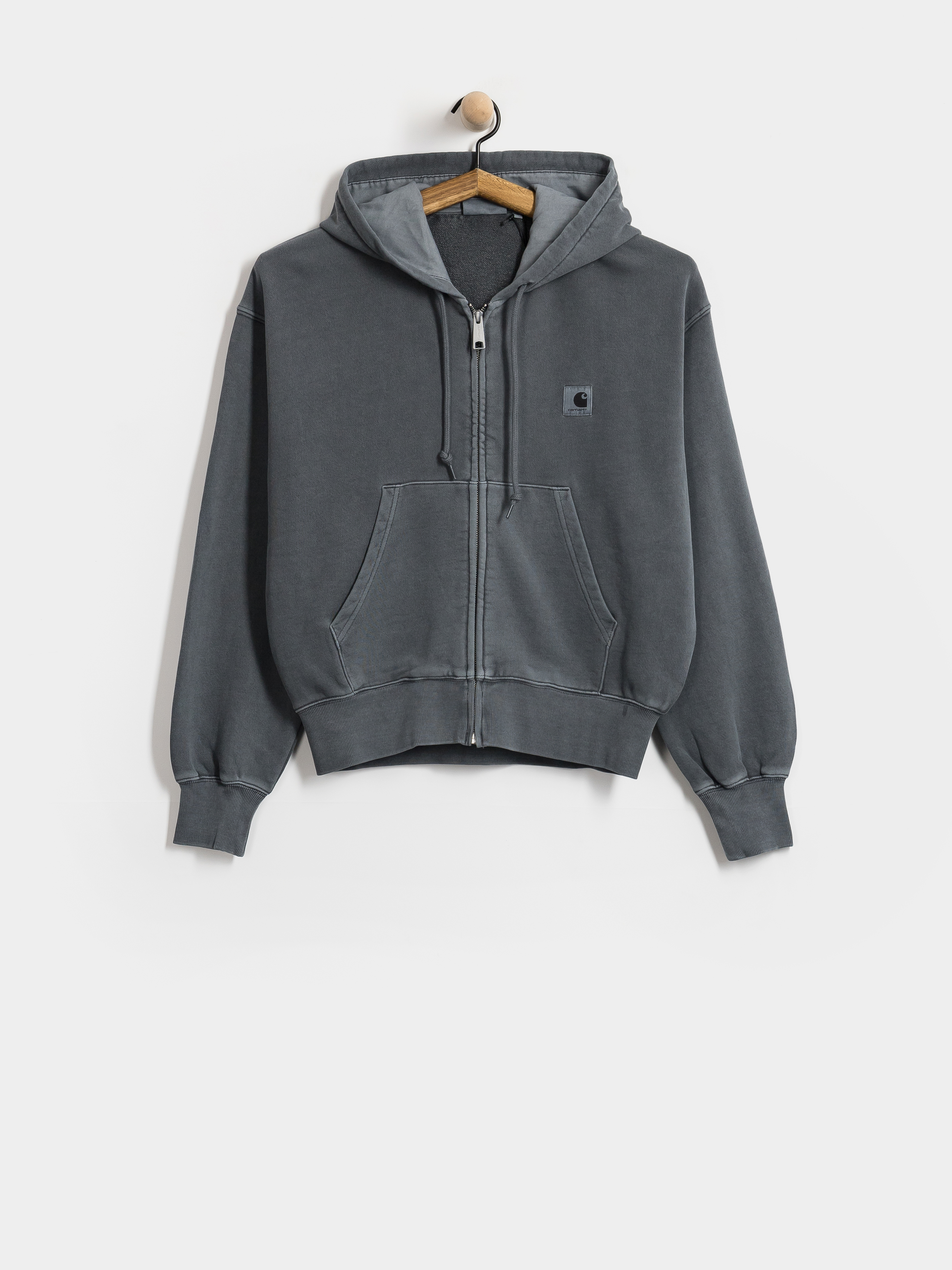 Carhartt WIP Nelson ZHD Wmn Hoodie - black (black/garment dyed)