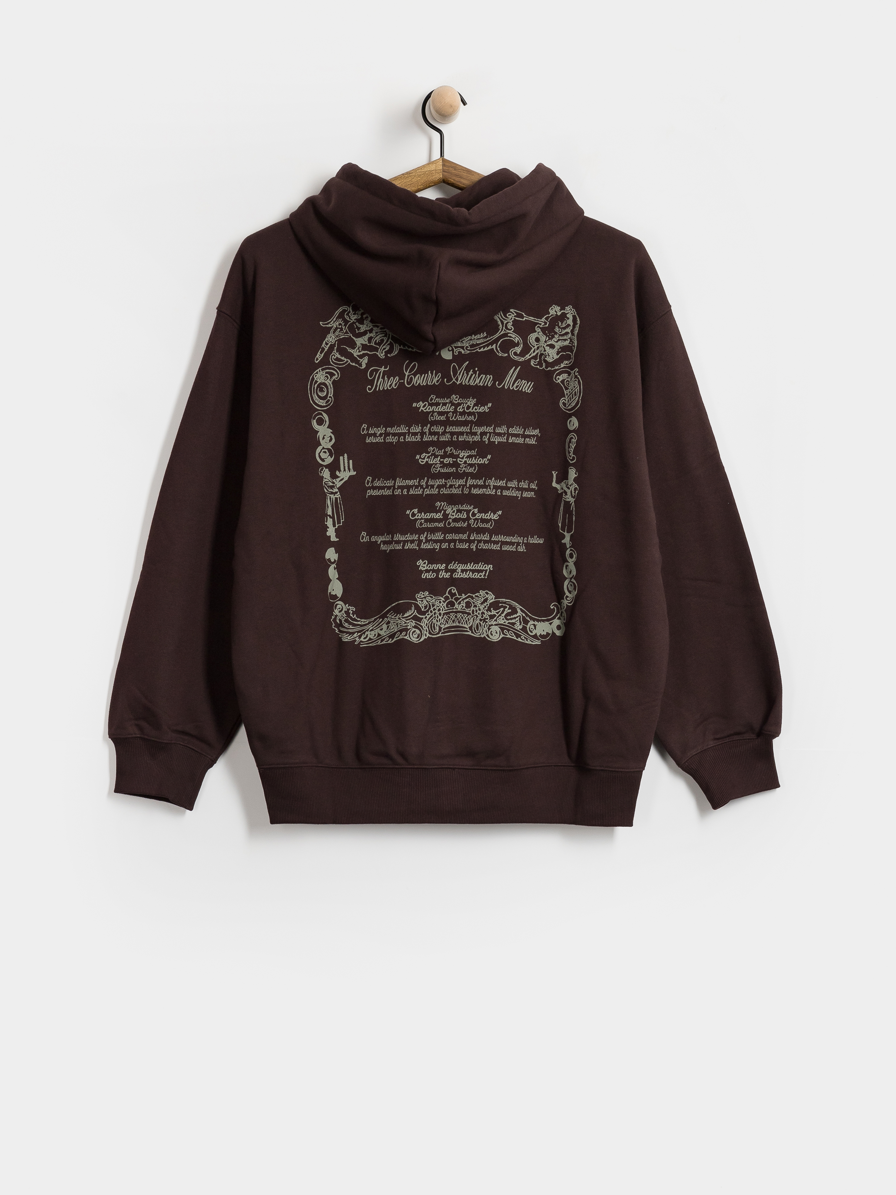 Deus Ex Machina Hoodie Shield Garment Dyed ZHD - black (black)