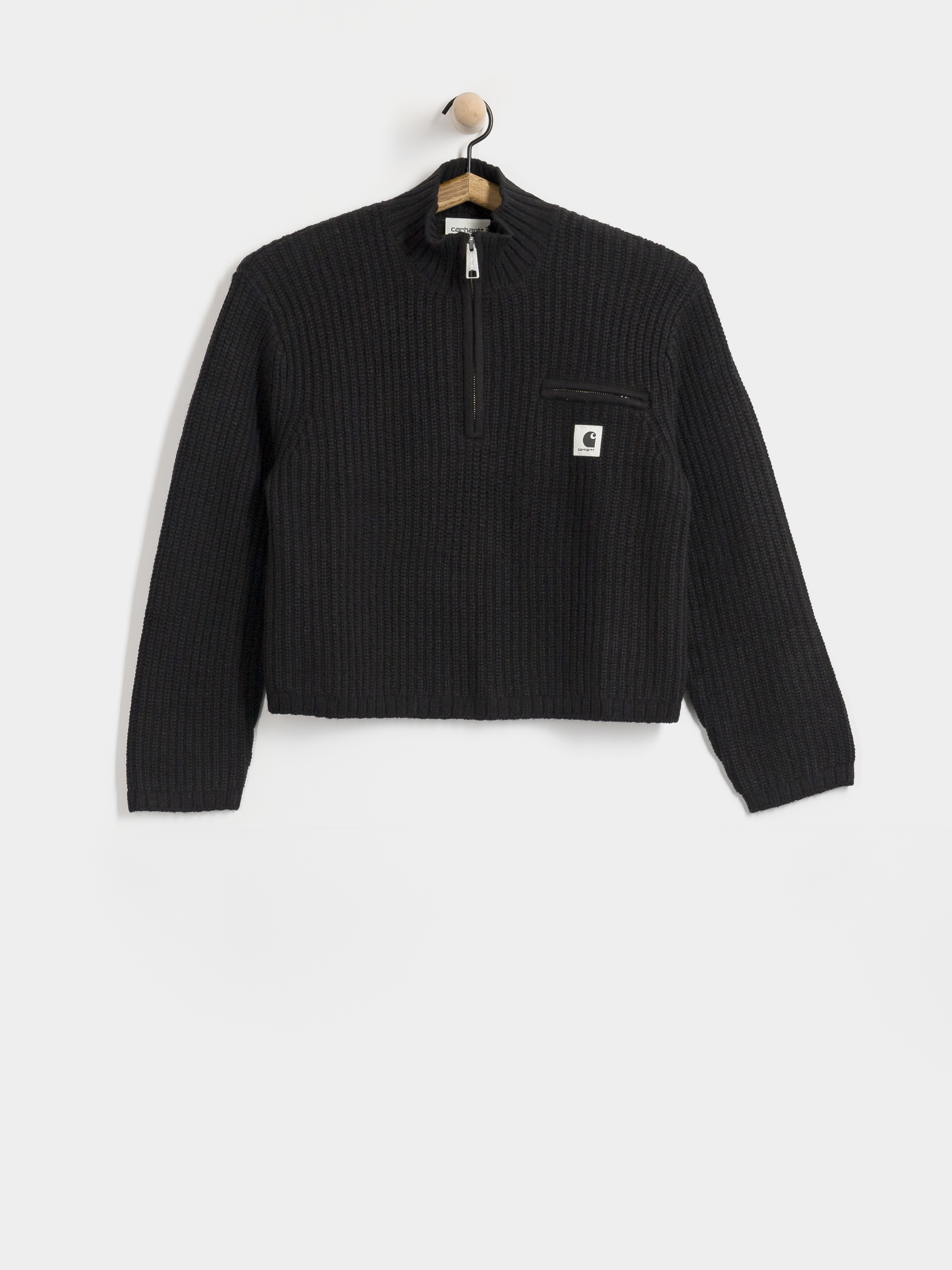 Carhartt WIP Pulli Detroit Half Zip Wmn (black)