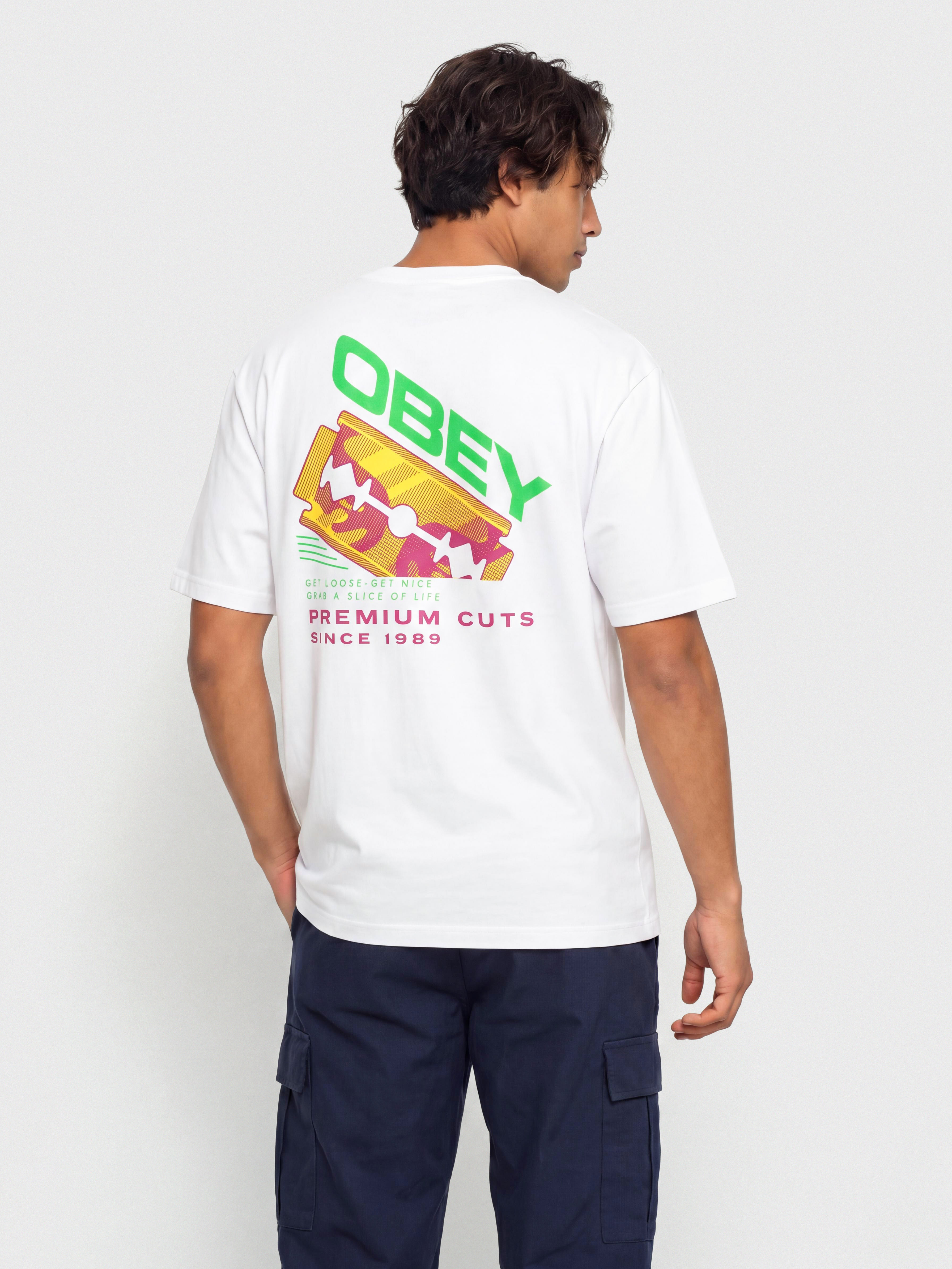 OBEY Razor T-shirt (white)