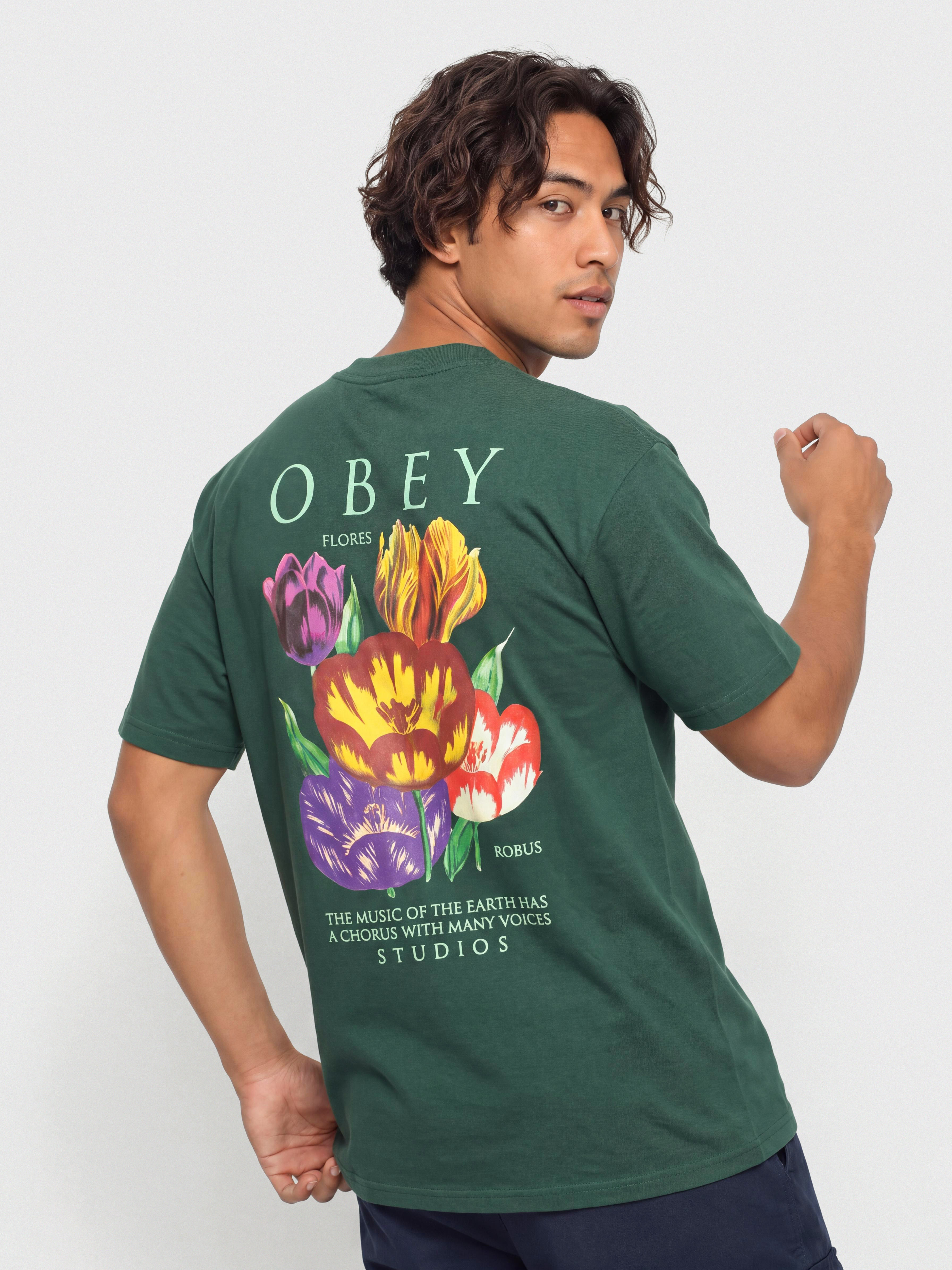 OBEY Flores Robus T-Shirt (rainforest)