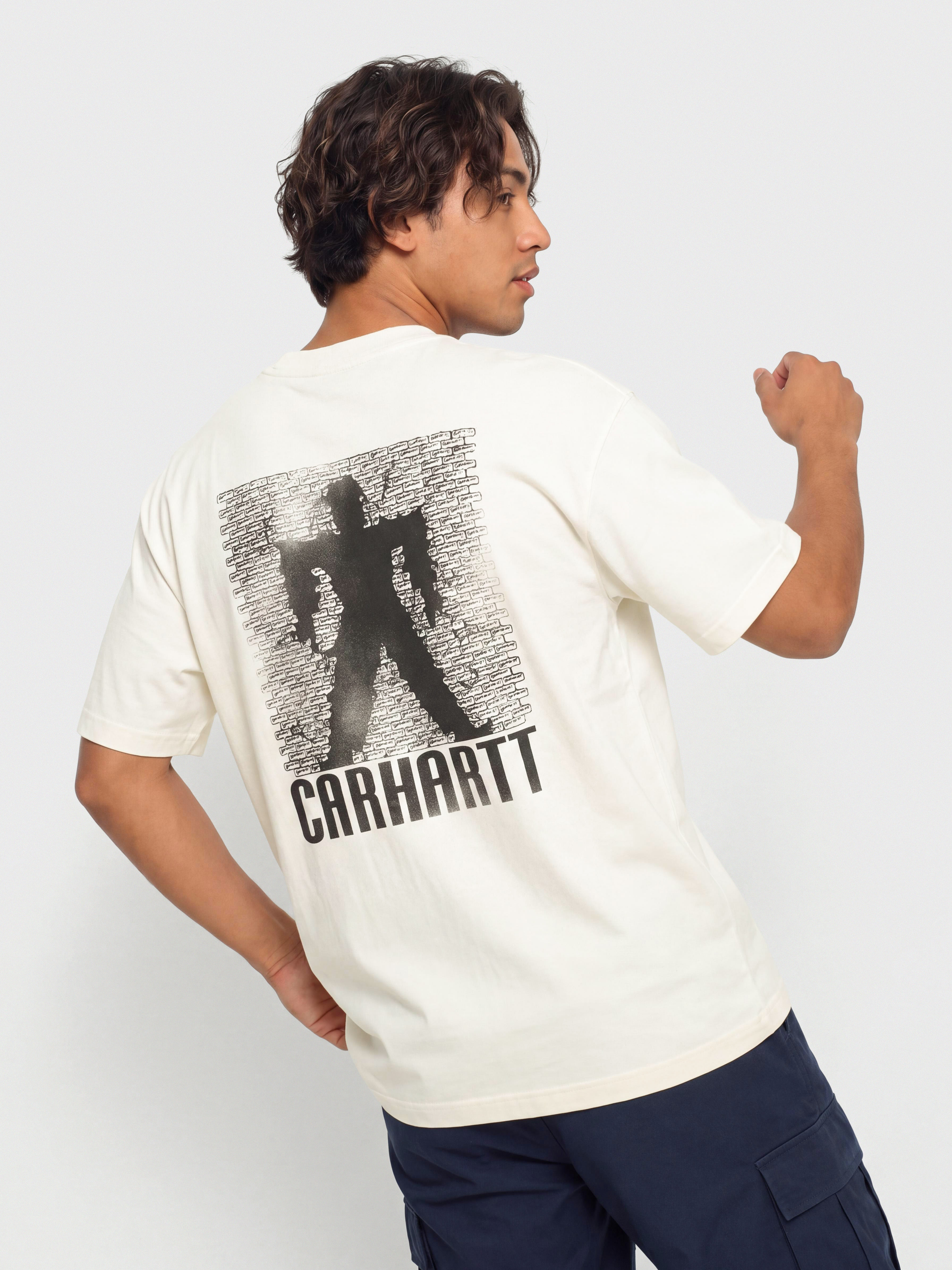 Carhartt WIP T-Shirt Bricky Man (wax/stone dyed)