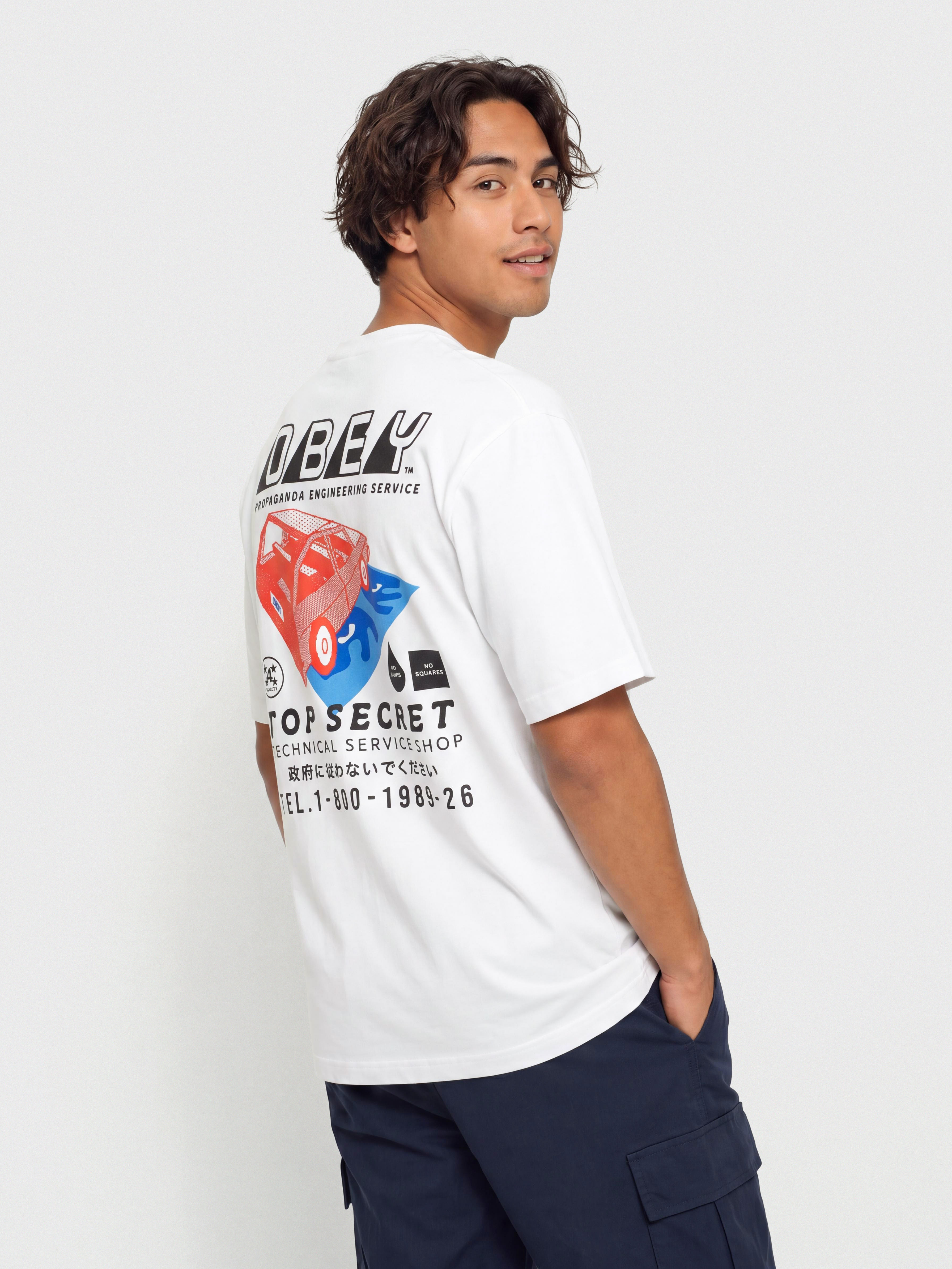 OBEY Top Secret T-shirt (white)