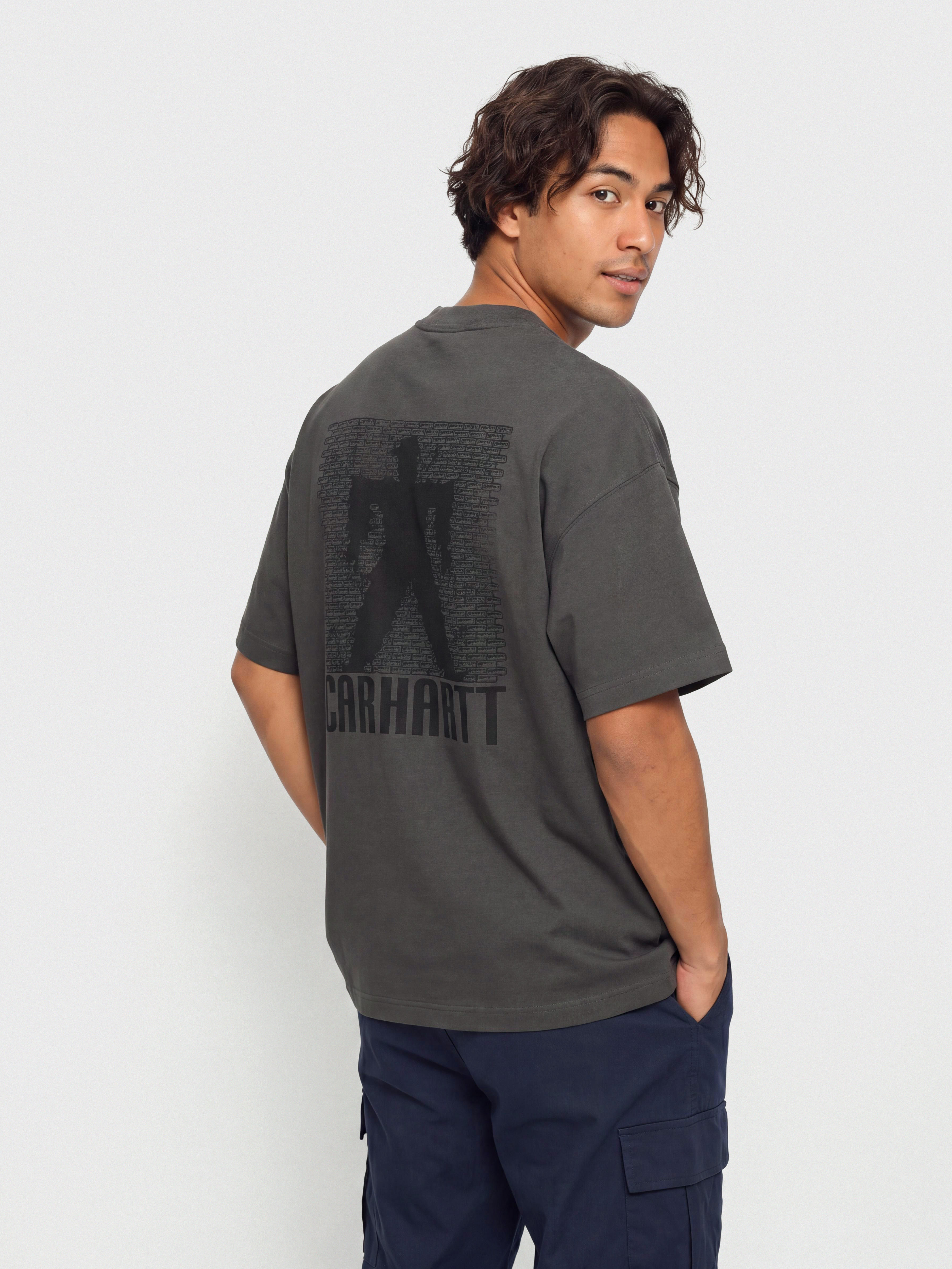 Carhartt WIP T-Shirt Bricky Man (soot/stone dyed)