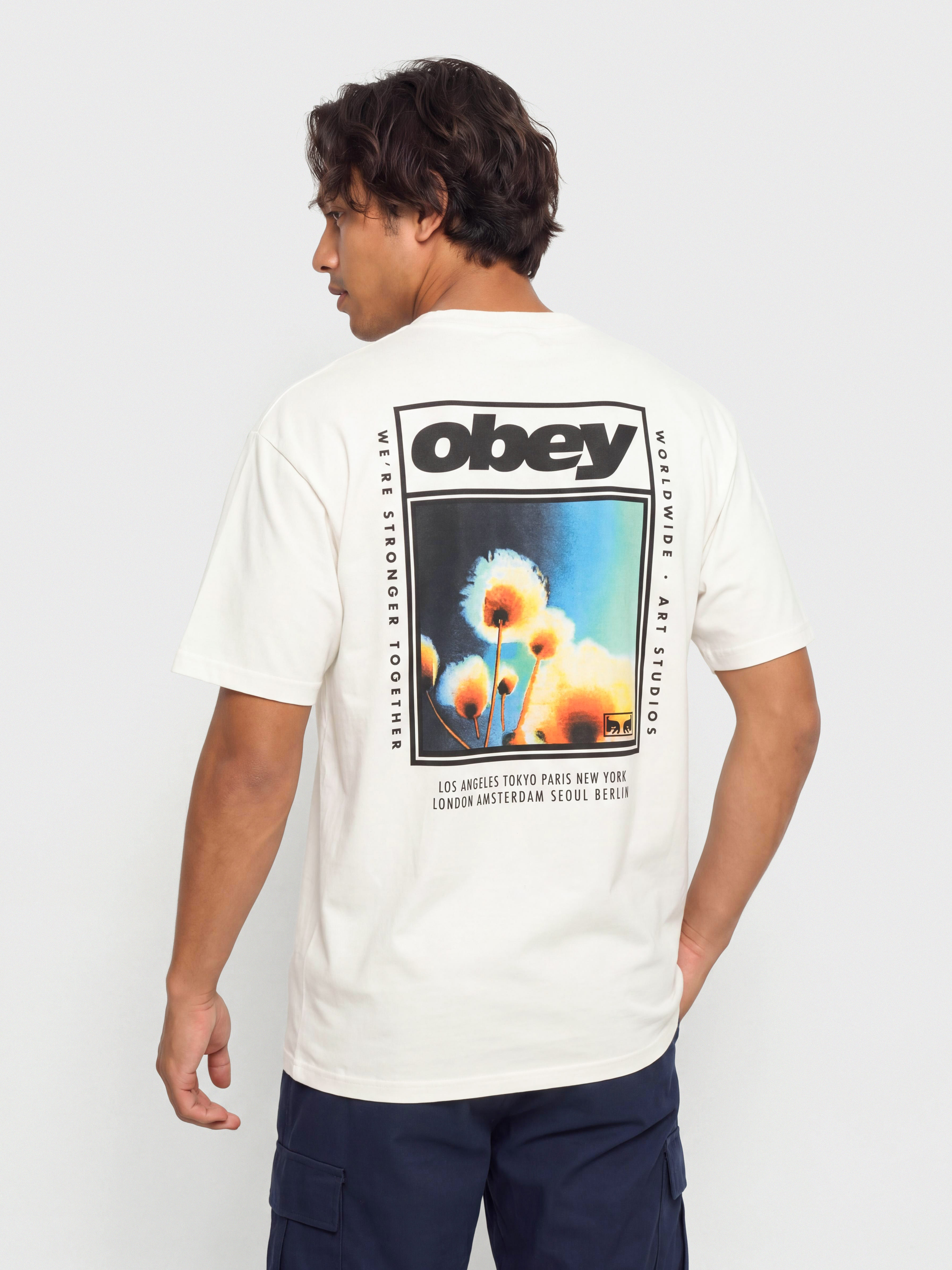 OBEY Stronger Together T-shirt (vintage white)