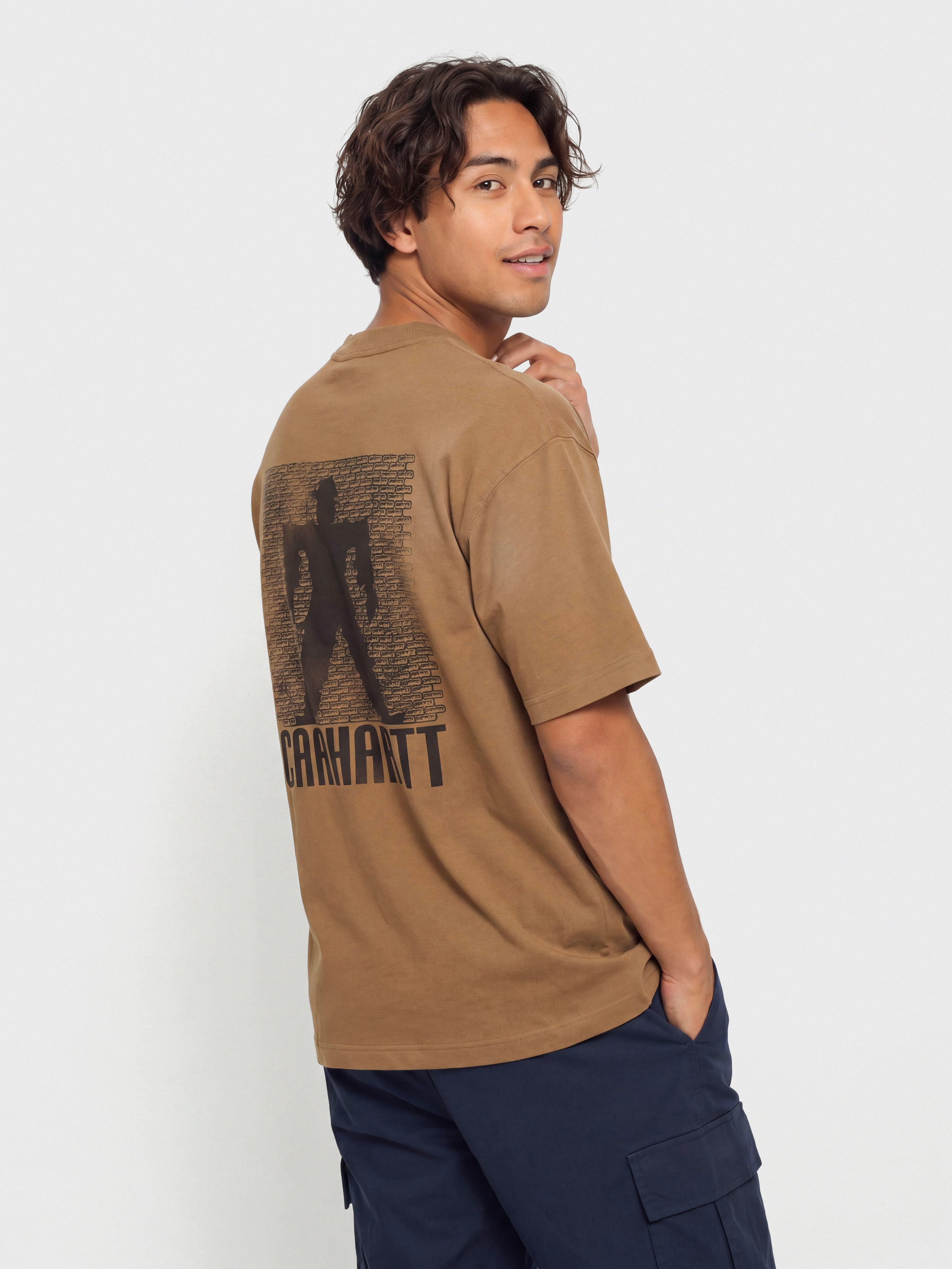 Carhartt WIP T-Shirt Bricky Man (wip h brown/stone dyed)