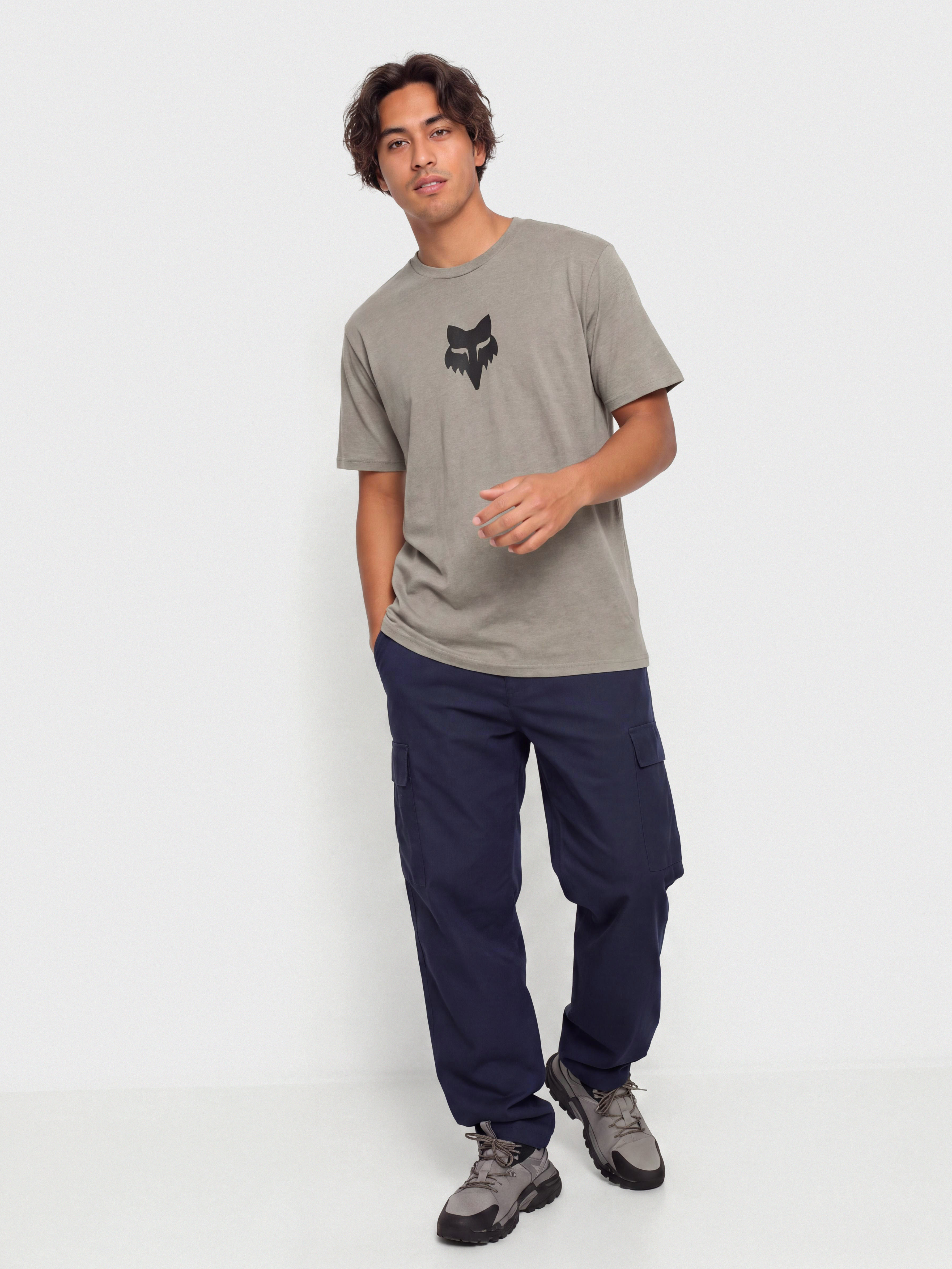 Fox T-Shirt Head 195 (heather graphite)