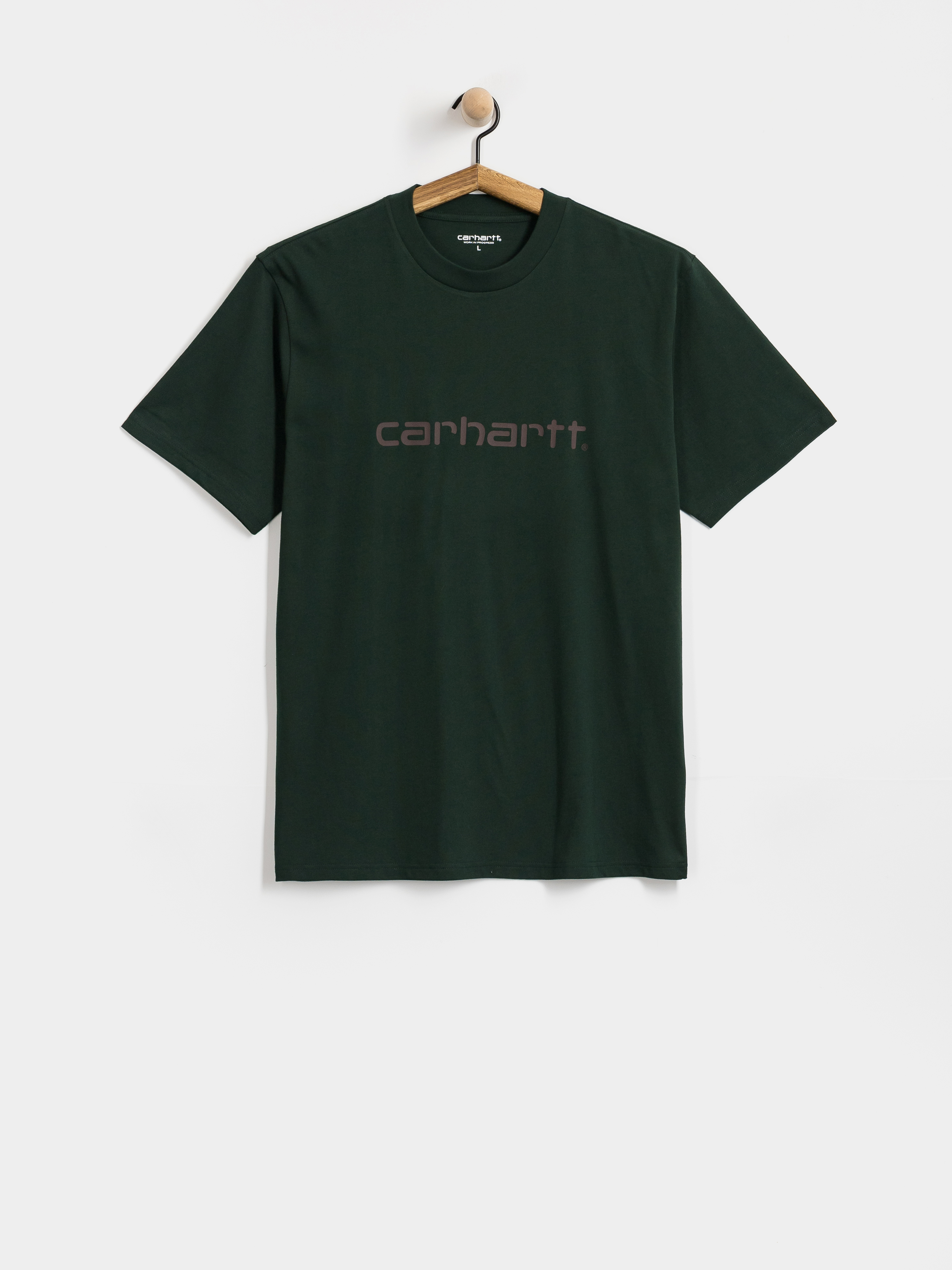 Carhartt WIP Script T-Shirt (dark scarab/palisander)