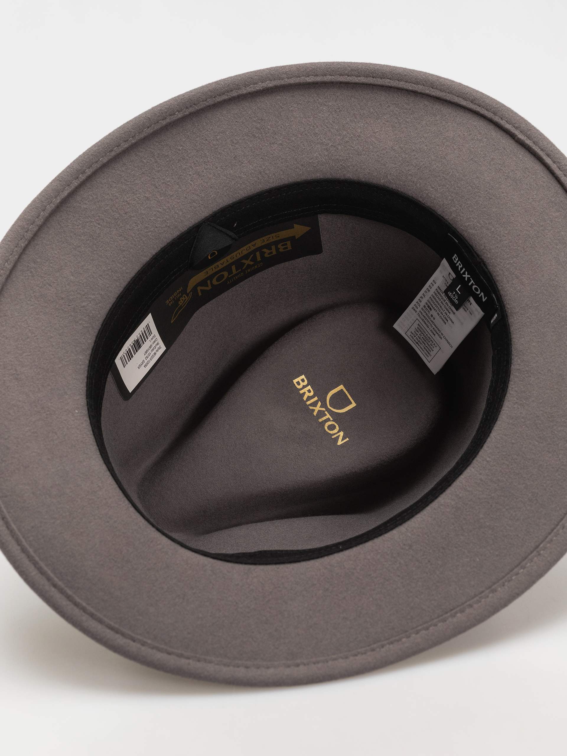 Brixton Messer Fedora Hut/Schibermütze (grey/grey)