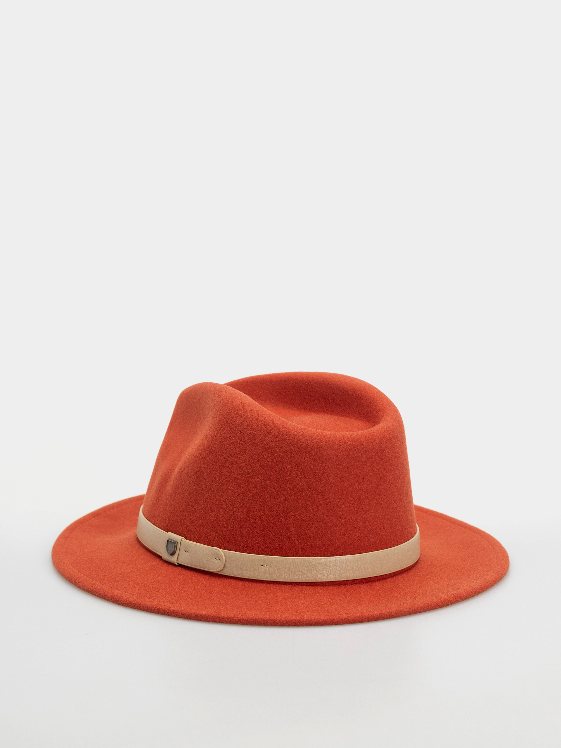 Brixton Messer Fedora Hut/Schibermütze (red earth/wax paper)