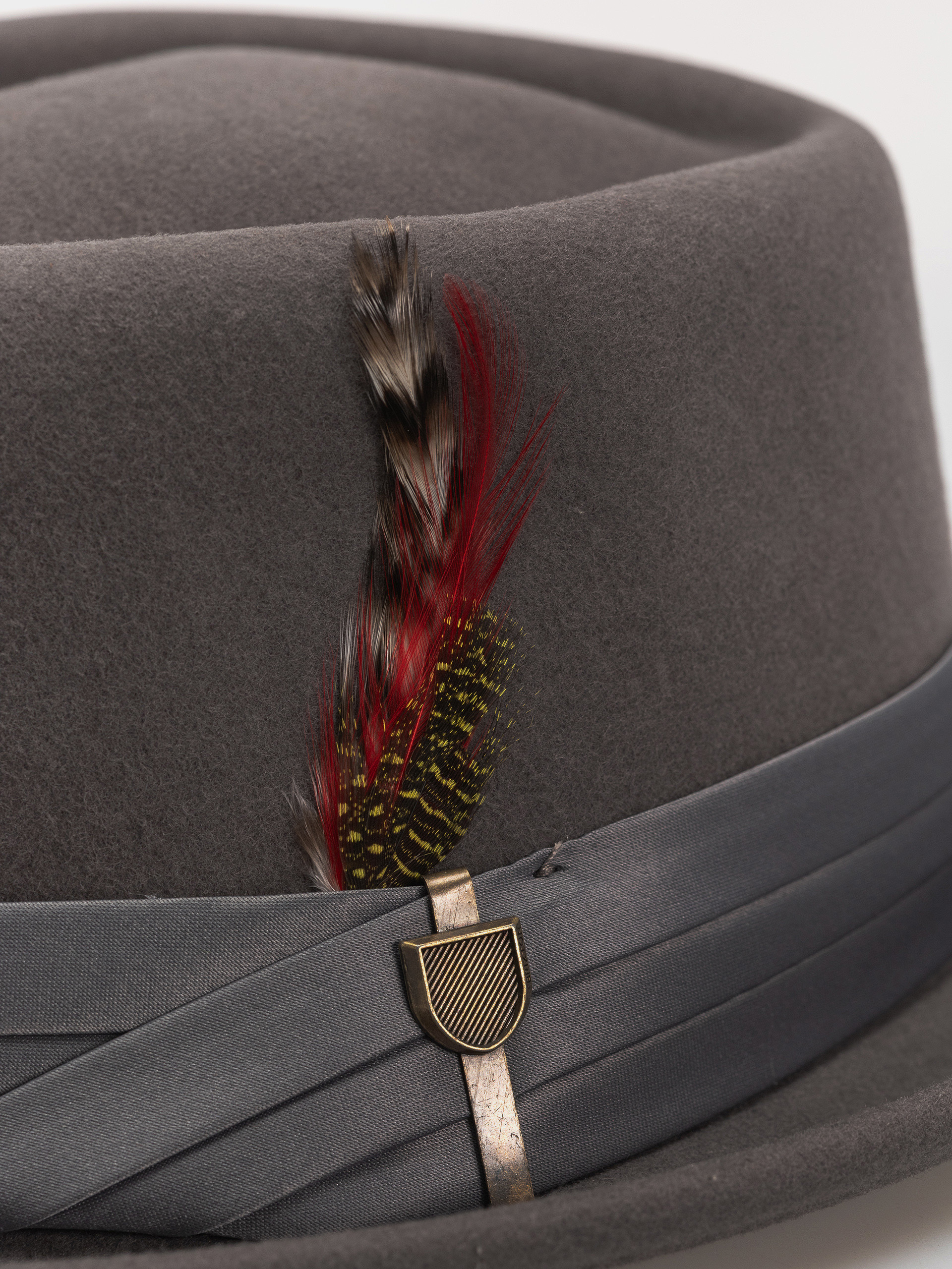Brixton Stout Pork Pie Hat (charcoal/charcoal)