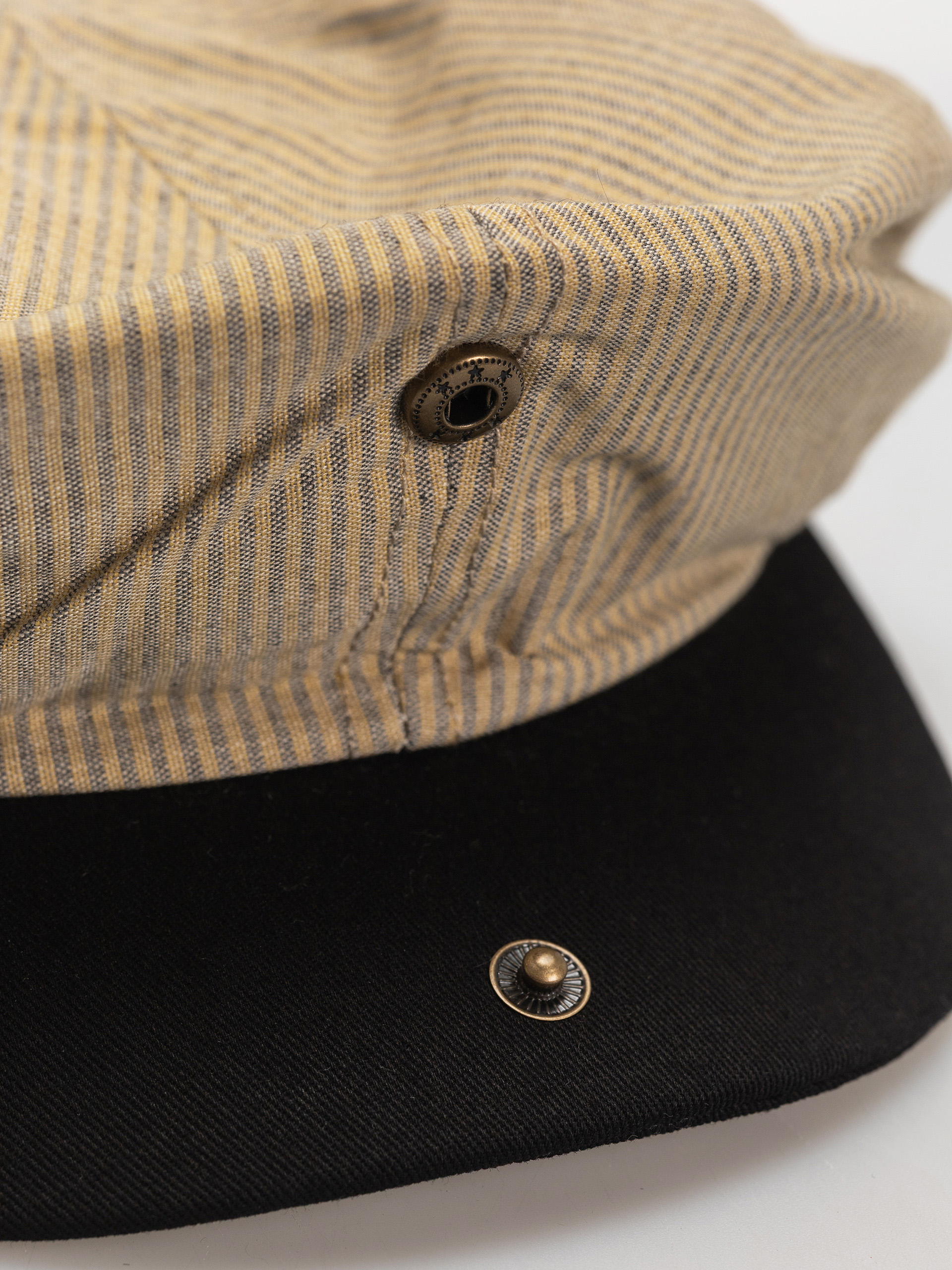 Brixton Brood Snap Cap Schirmmütze (khaki stripe/washed black)