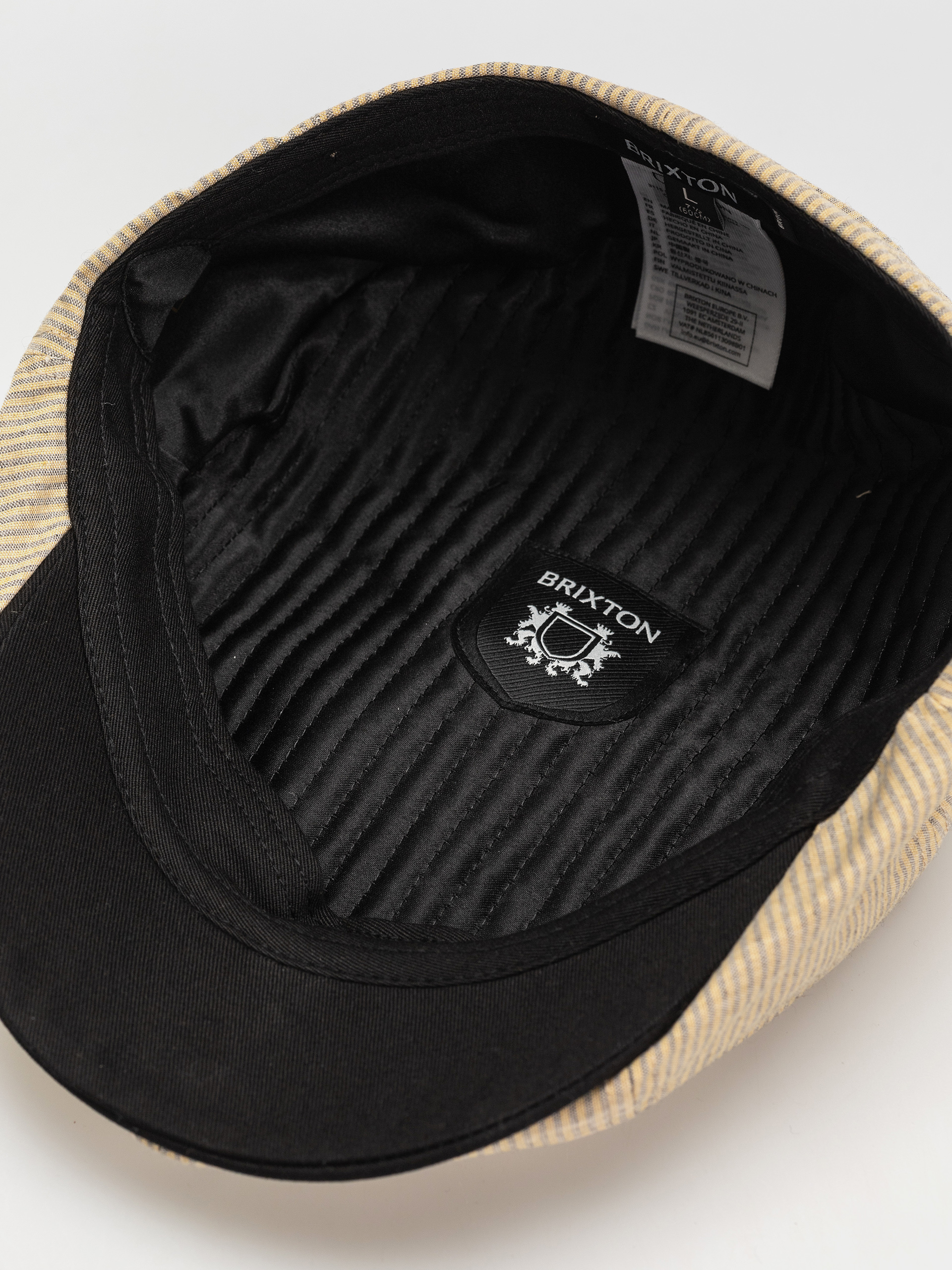 Brixton Brood Snap Cap Schirmmütze (khaki stripe/washed black)