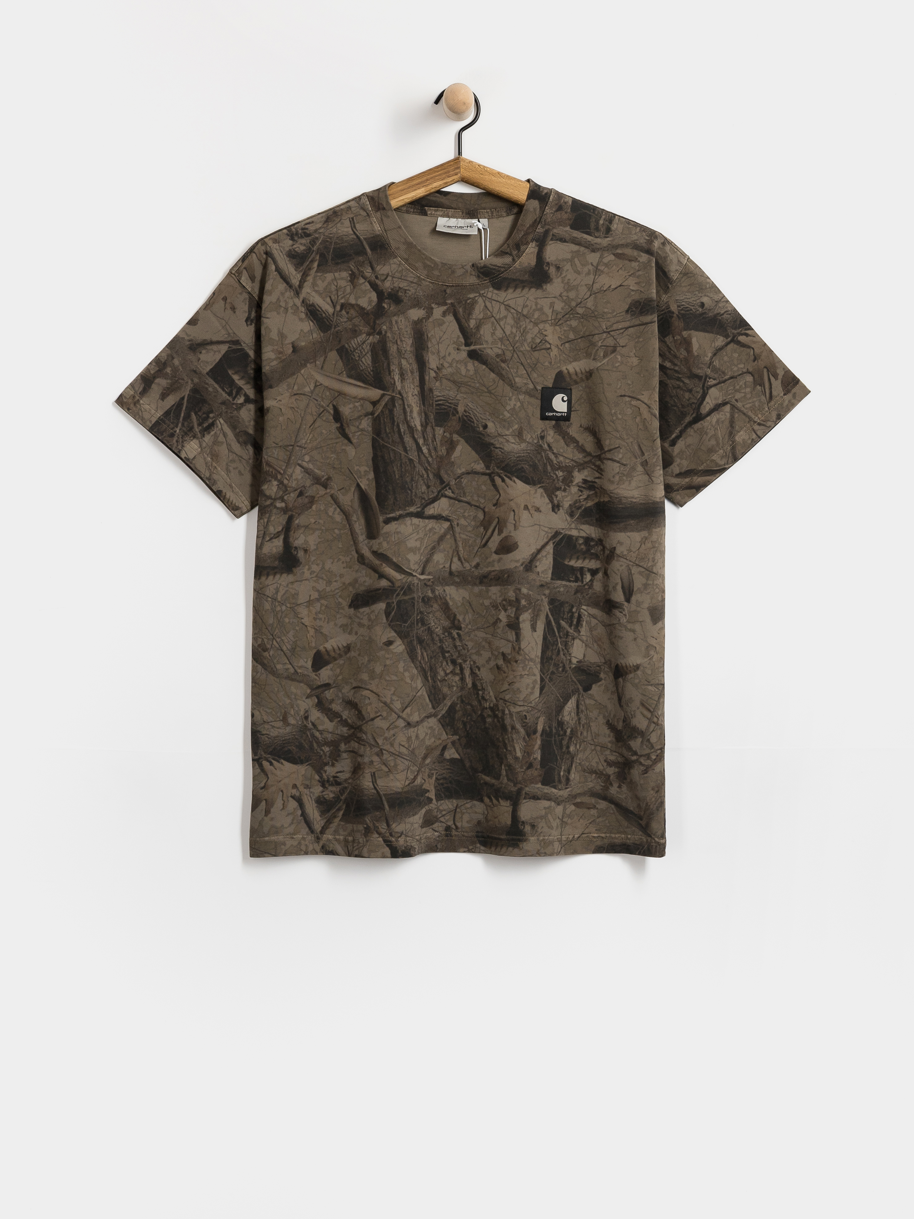 Carhartt WIP Feather Tree T-Shirt (camo feather tree khaki/shungite/garment dyed)