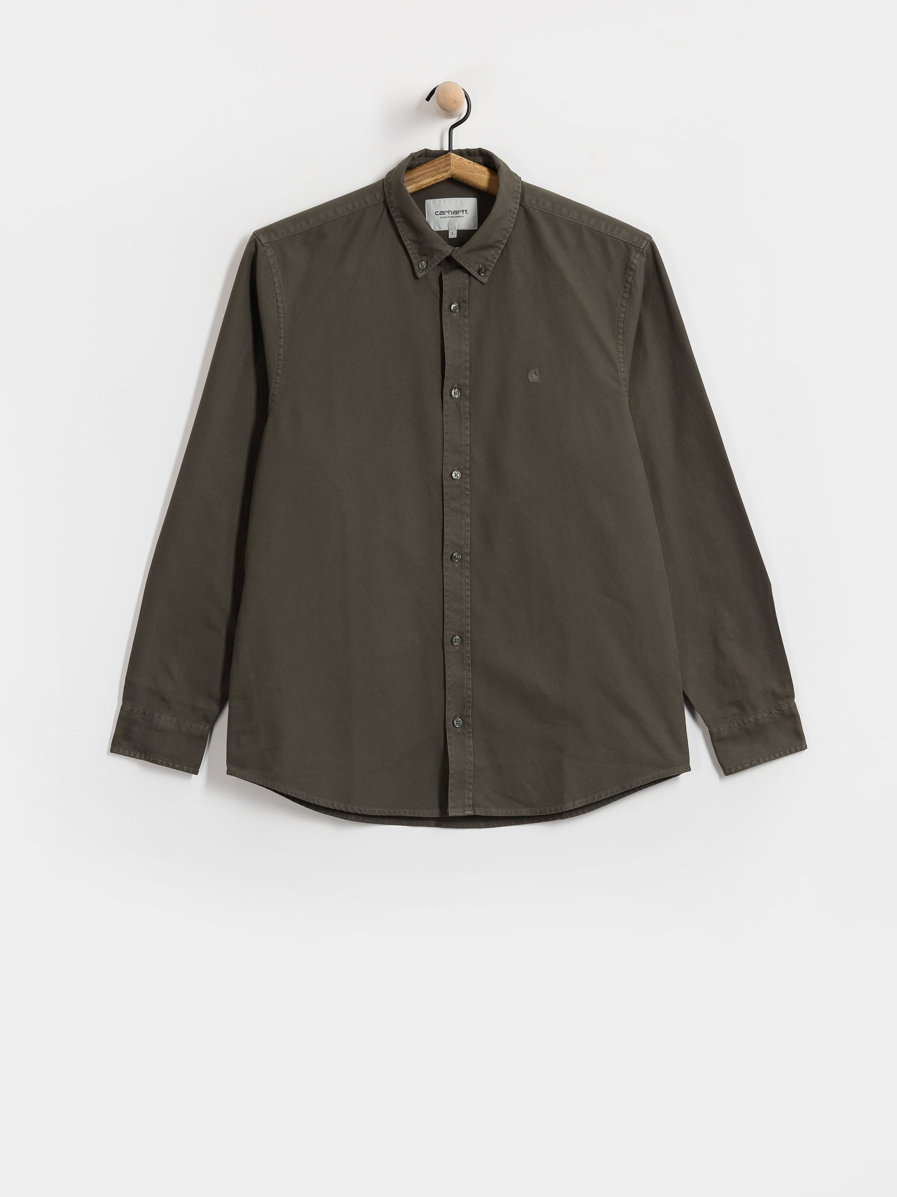 Carhartt WIP Bolton Hemd (shungite/garment dyed)