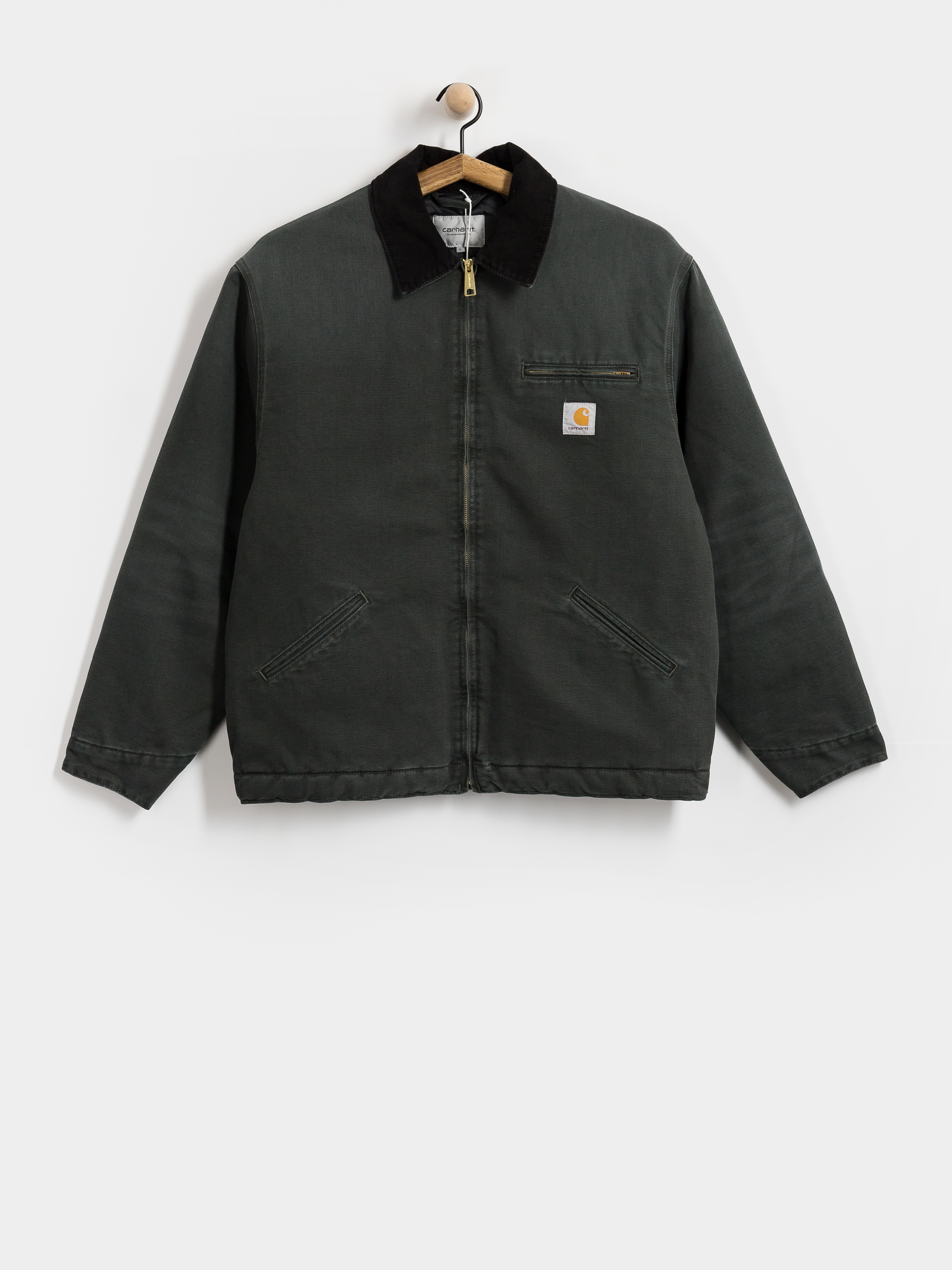 Carhartt WIP OG Detroit Jacket (raven/black/stone canvas)