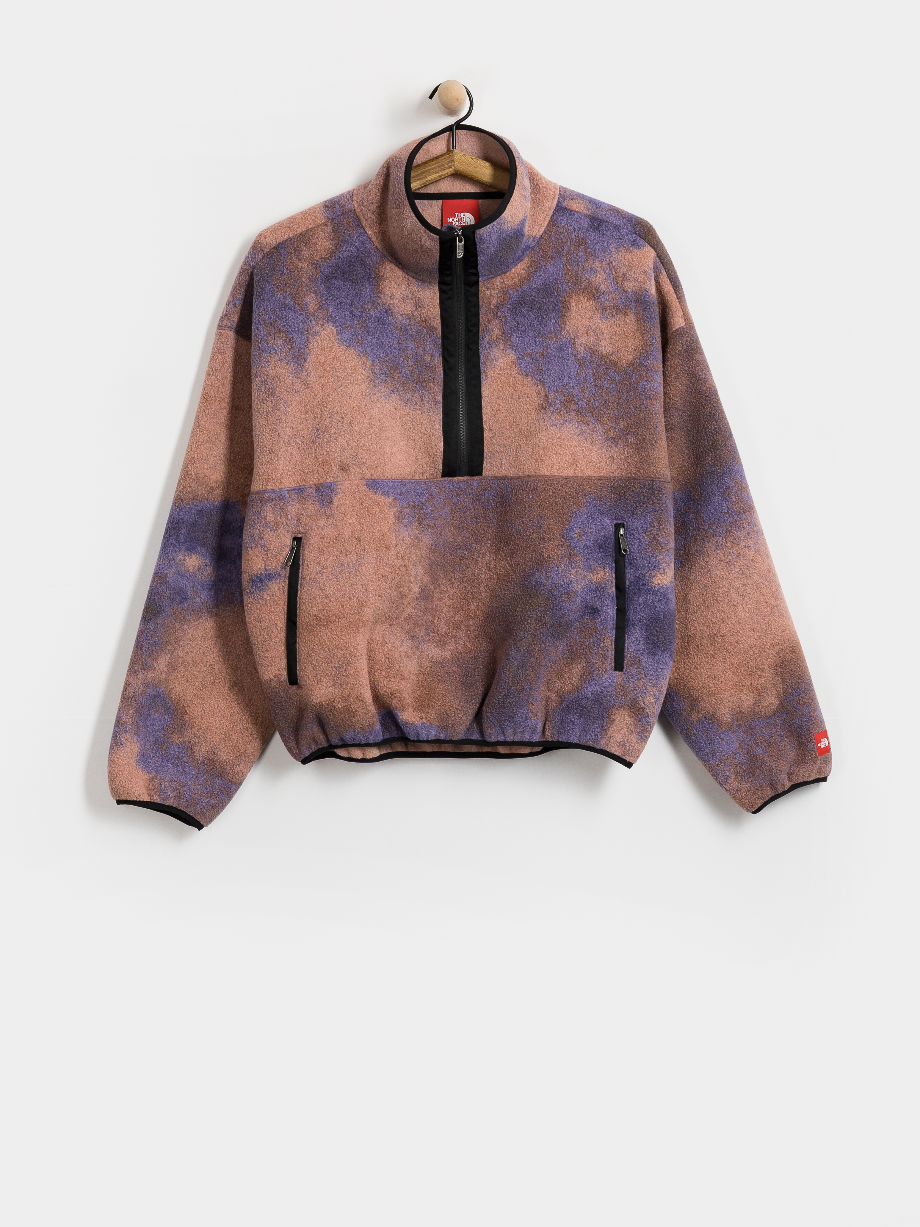 The North Face Red Box Printed 1/2 Zip Fleece Jacke (grounded plum 1989 cata)