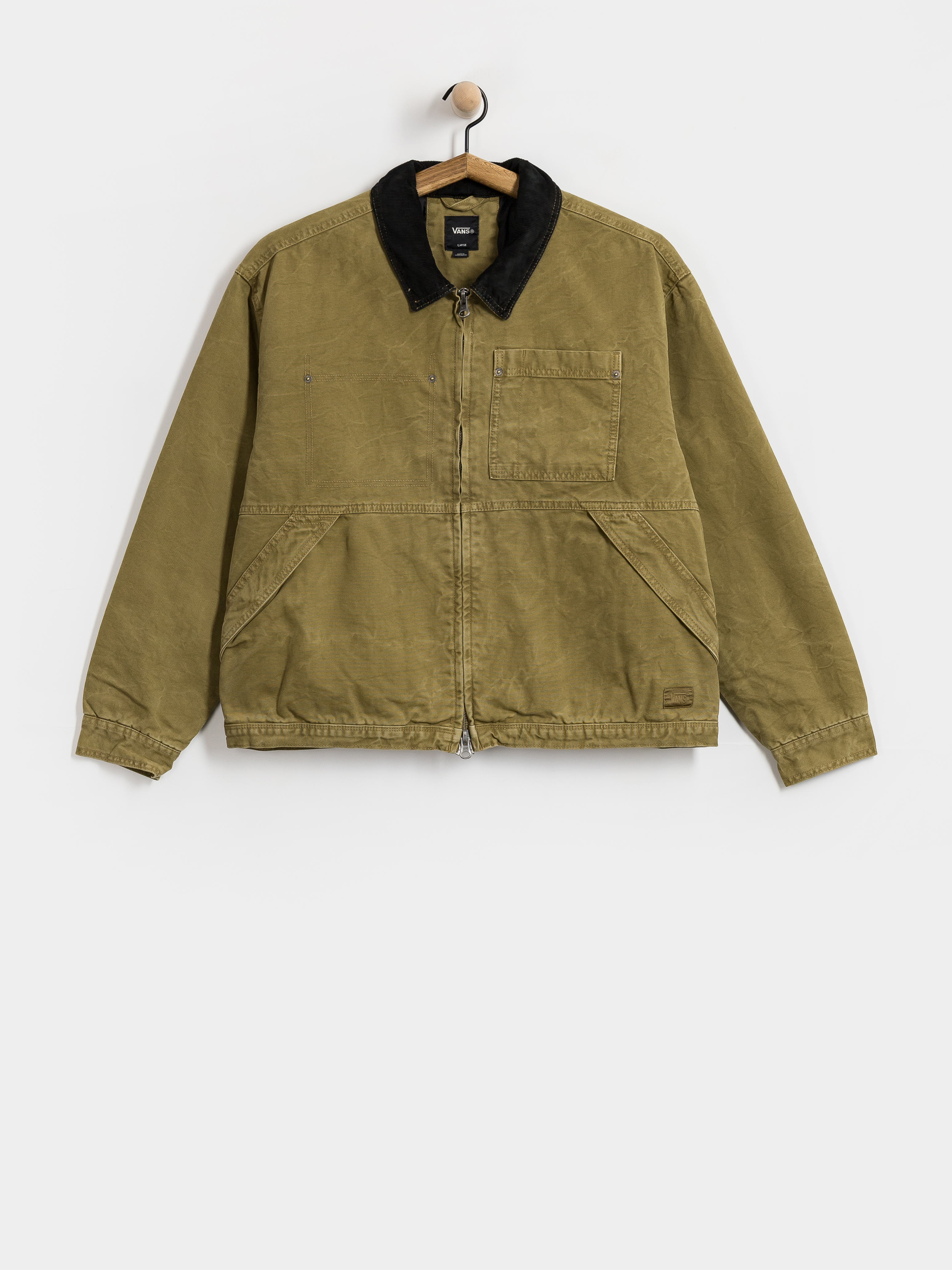 Vans Drill Chore Sherpa Jacket - green (avocado/antique white)