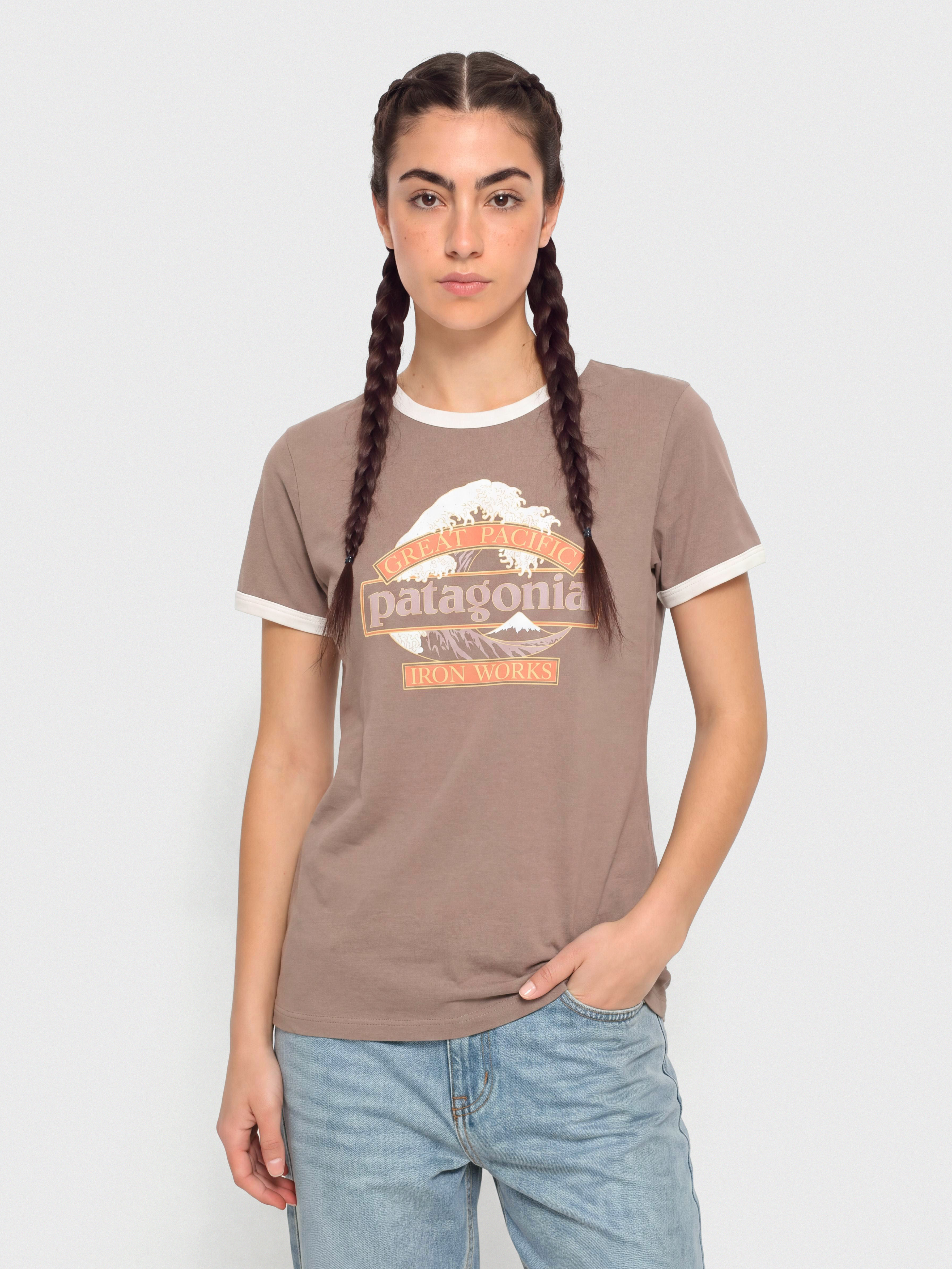 Patagonia Great Waves Ringer Wmn T-Shirt (moonrise taupe)