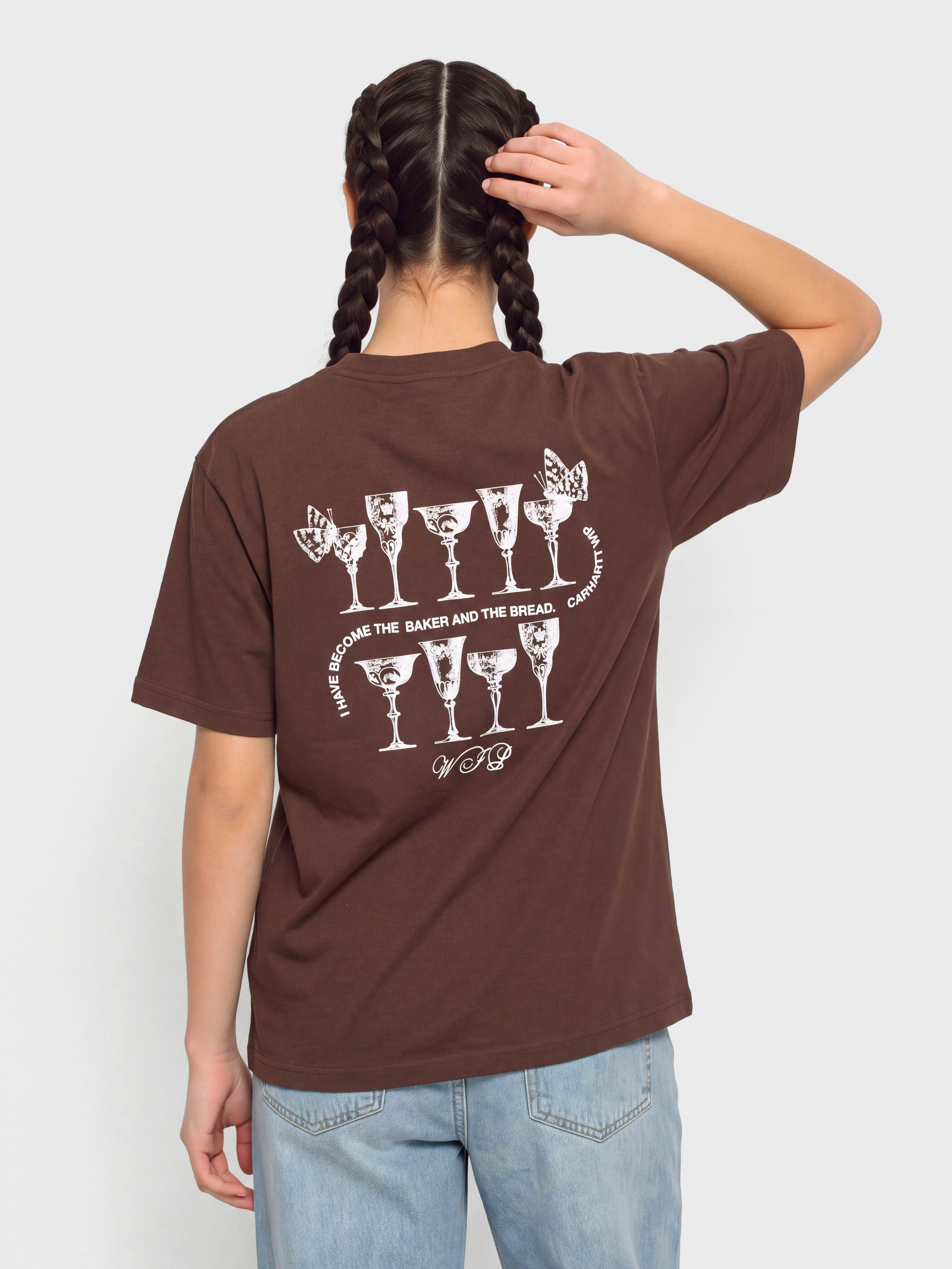 Carhartt WIP T-Shirt Silver Cups Wmn (amarone)