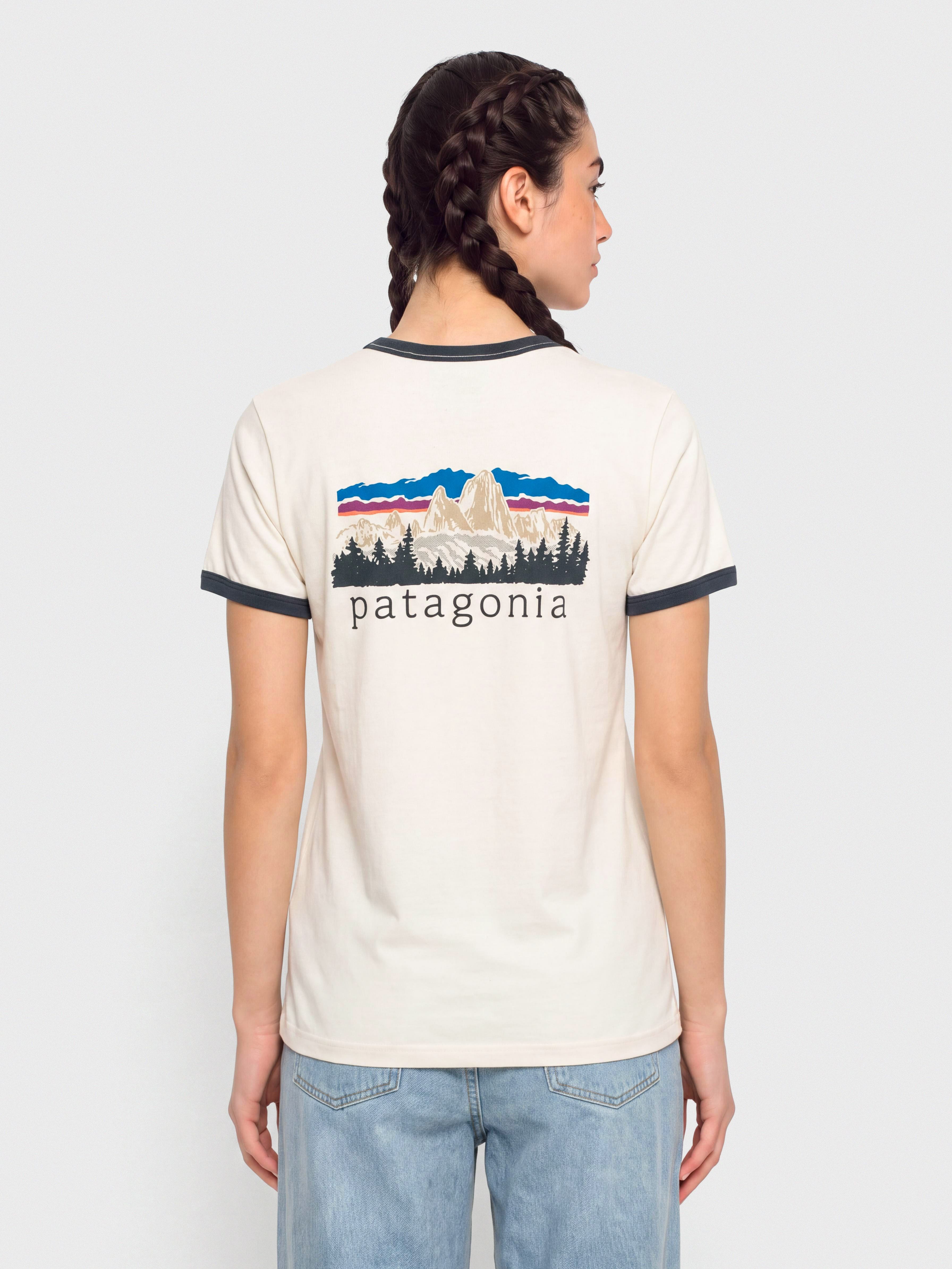 Patagonia Fitz Roy Foothills Ringer T-shirt Wmn (undyed natural)