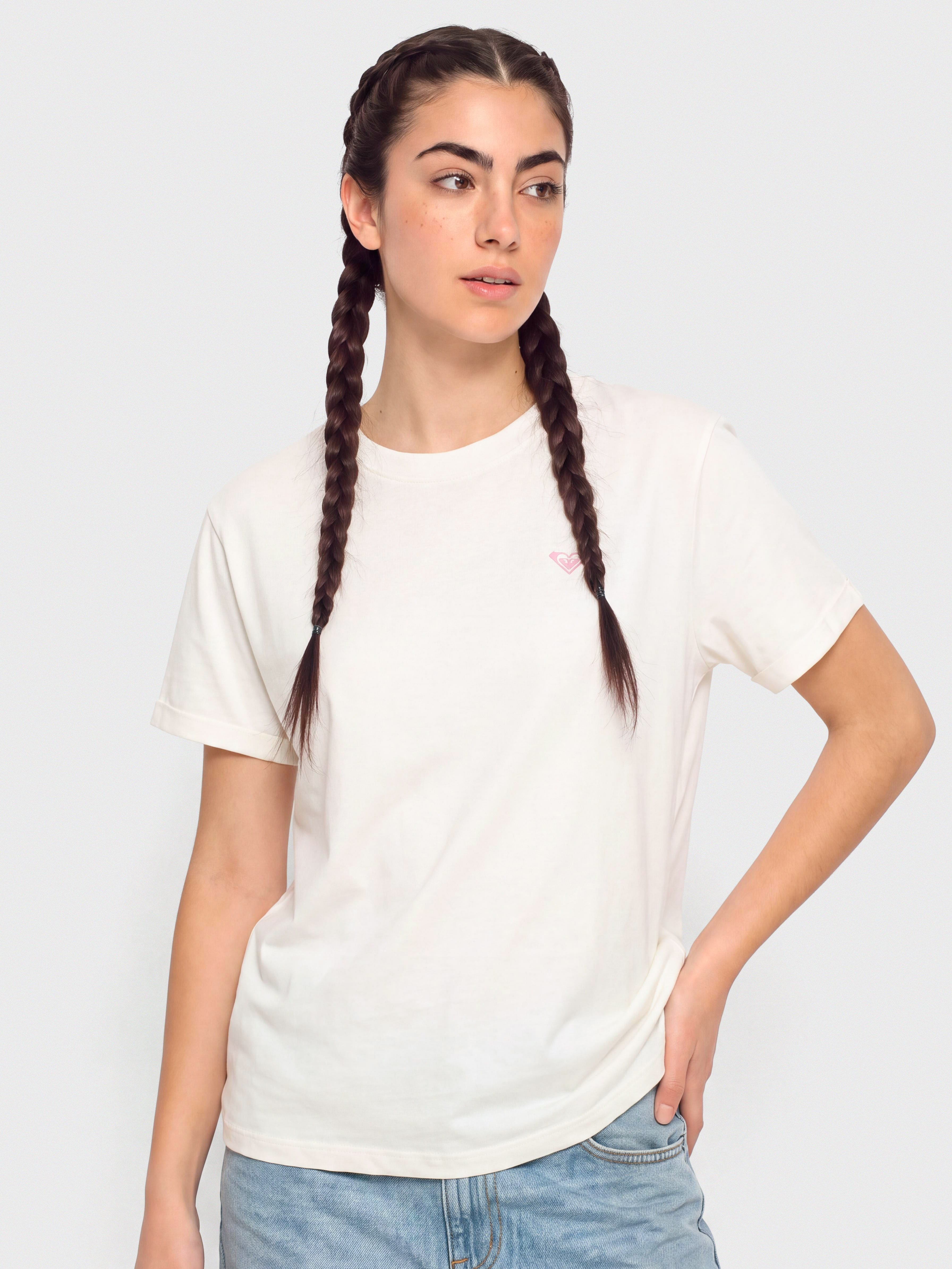 Roxy T-Shirt Oceanregular Poster Wmn (coconut milk)