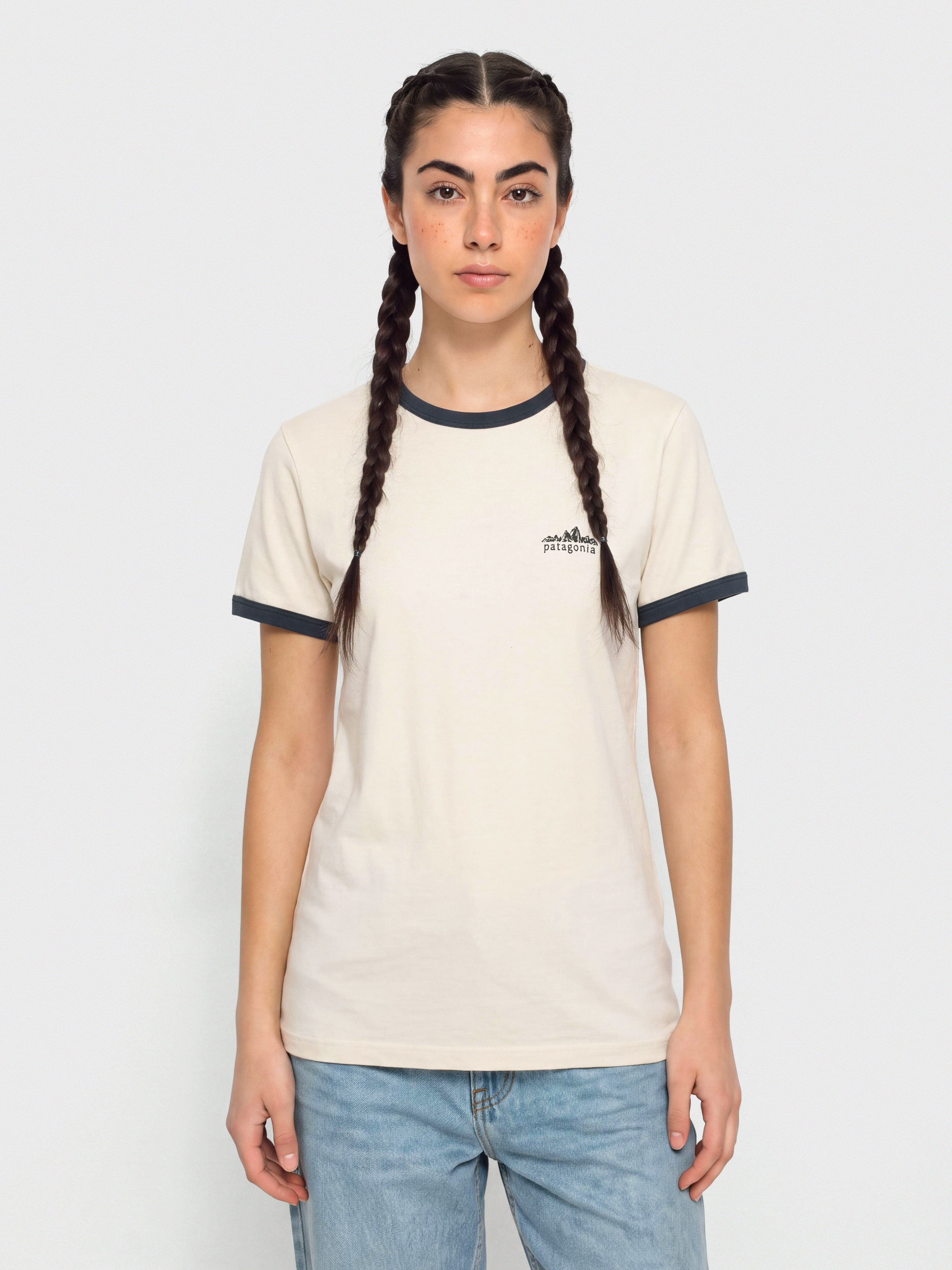 Patagonia Fitz Roy Foothills Ringer Wmn T-Shirt (undyed natural)