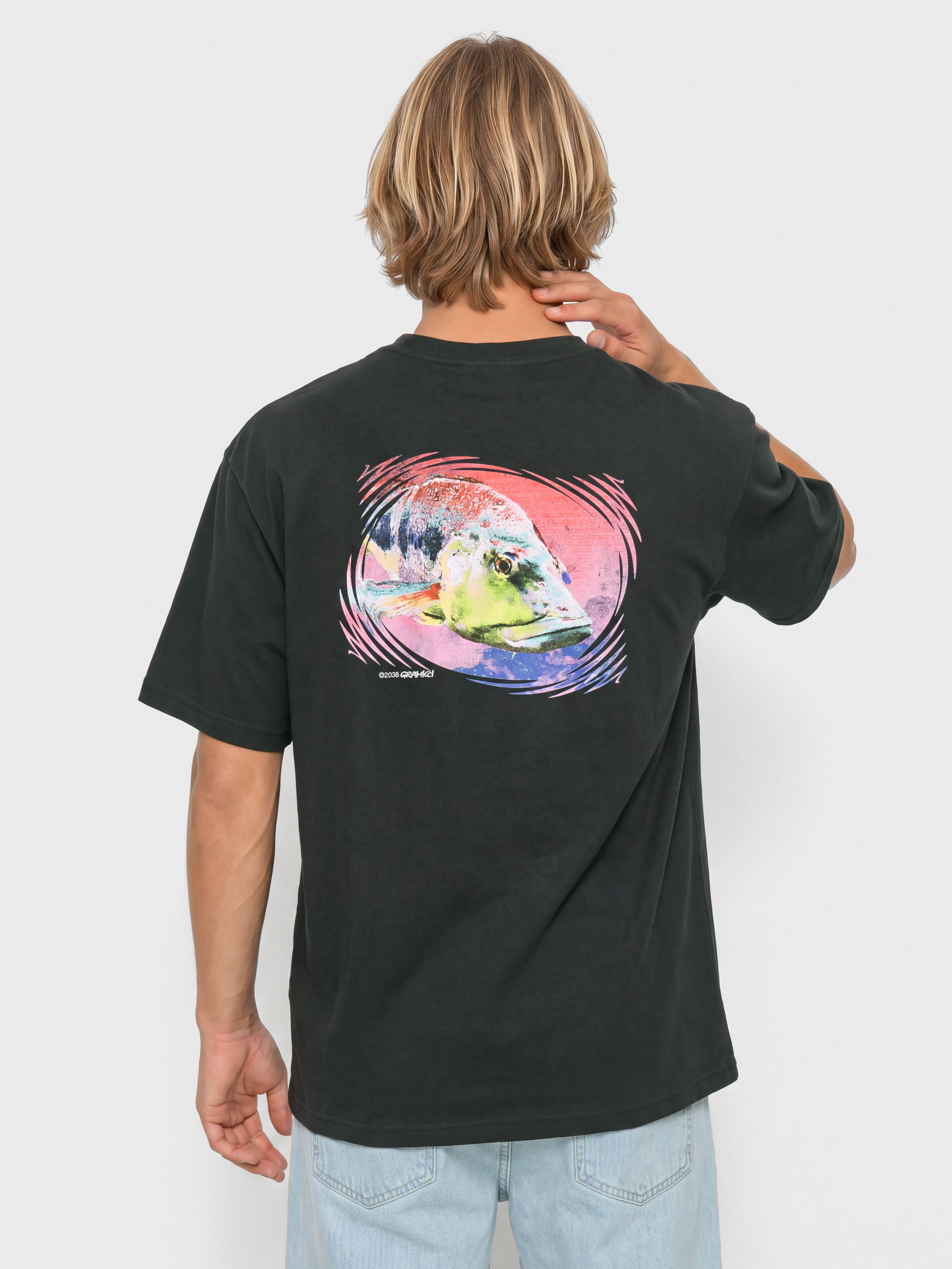 Gramicci T-Shirt Bass (vintage black)
