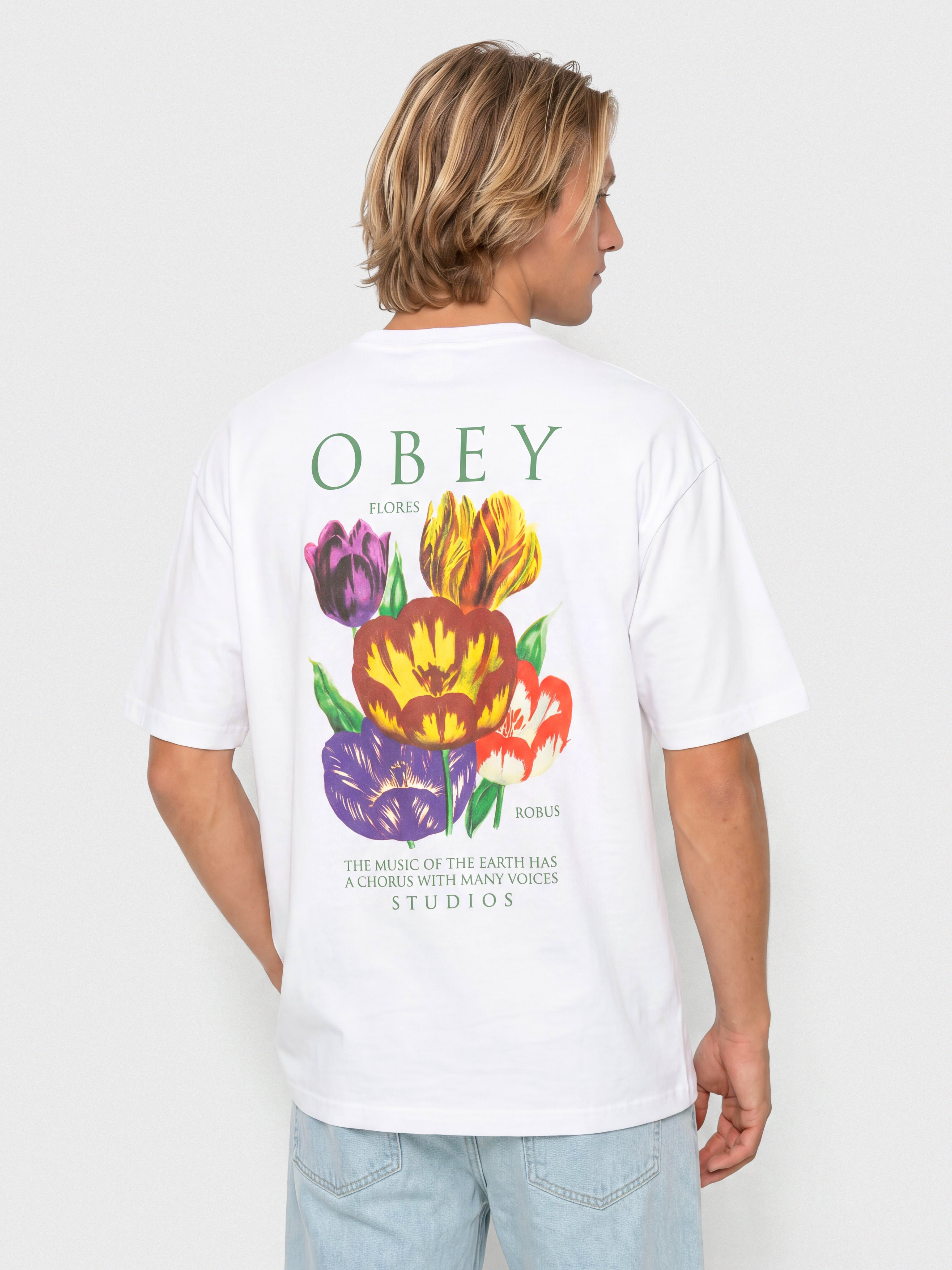 OBEY Flores Robus T-Shirt (white)
