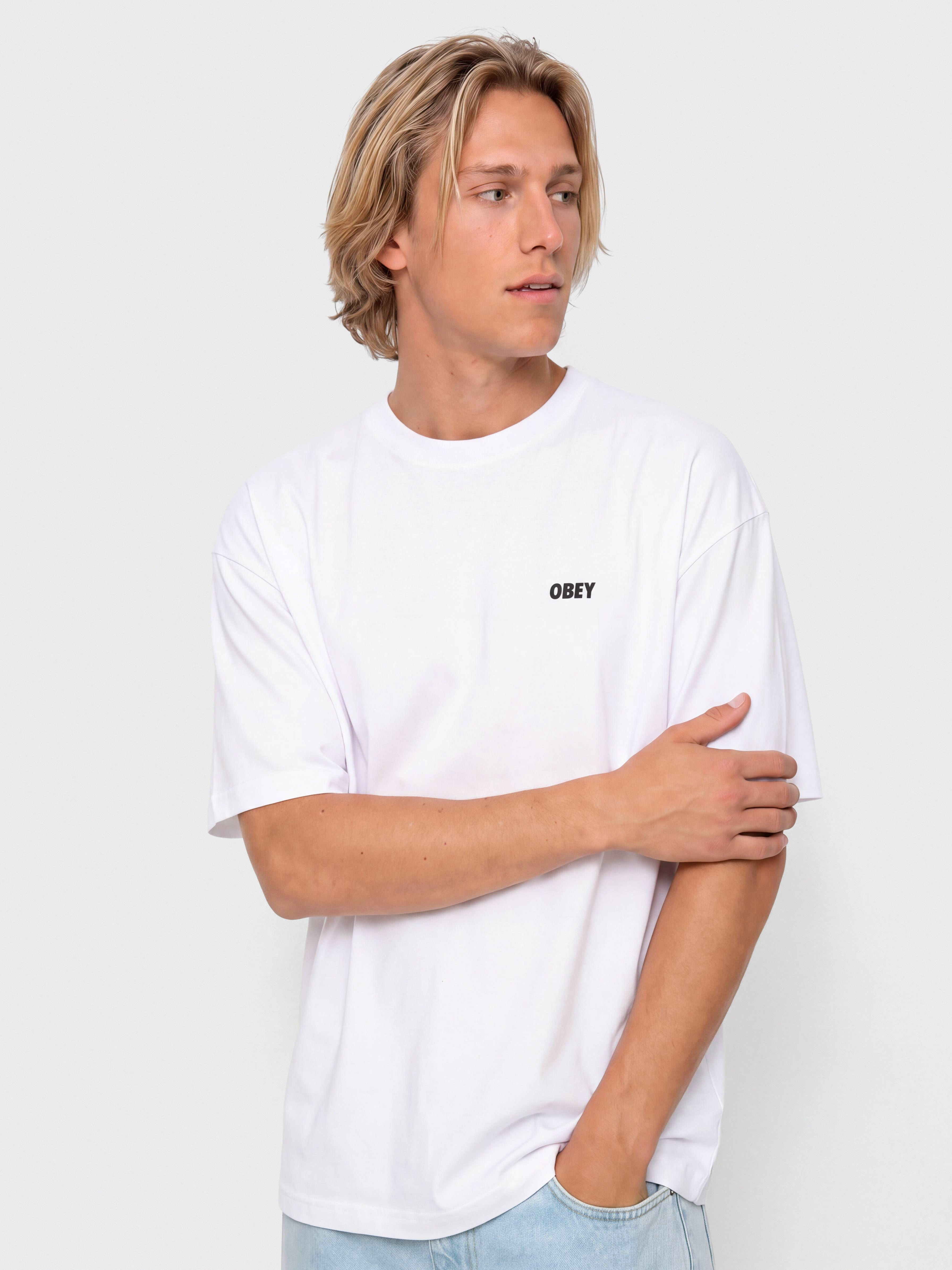 OBEY T-Shirt Pastures (white)