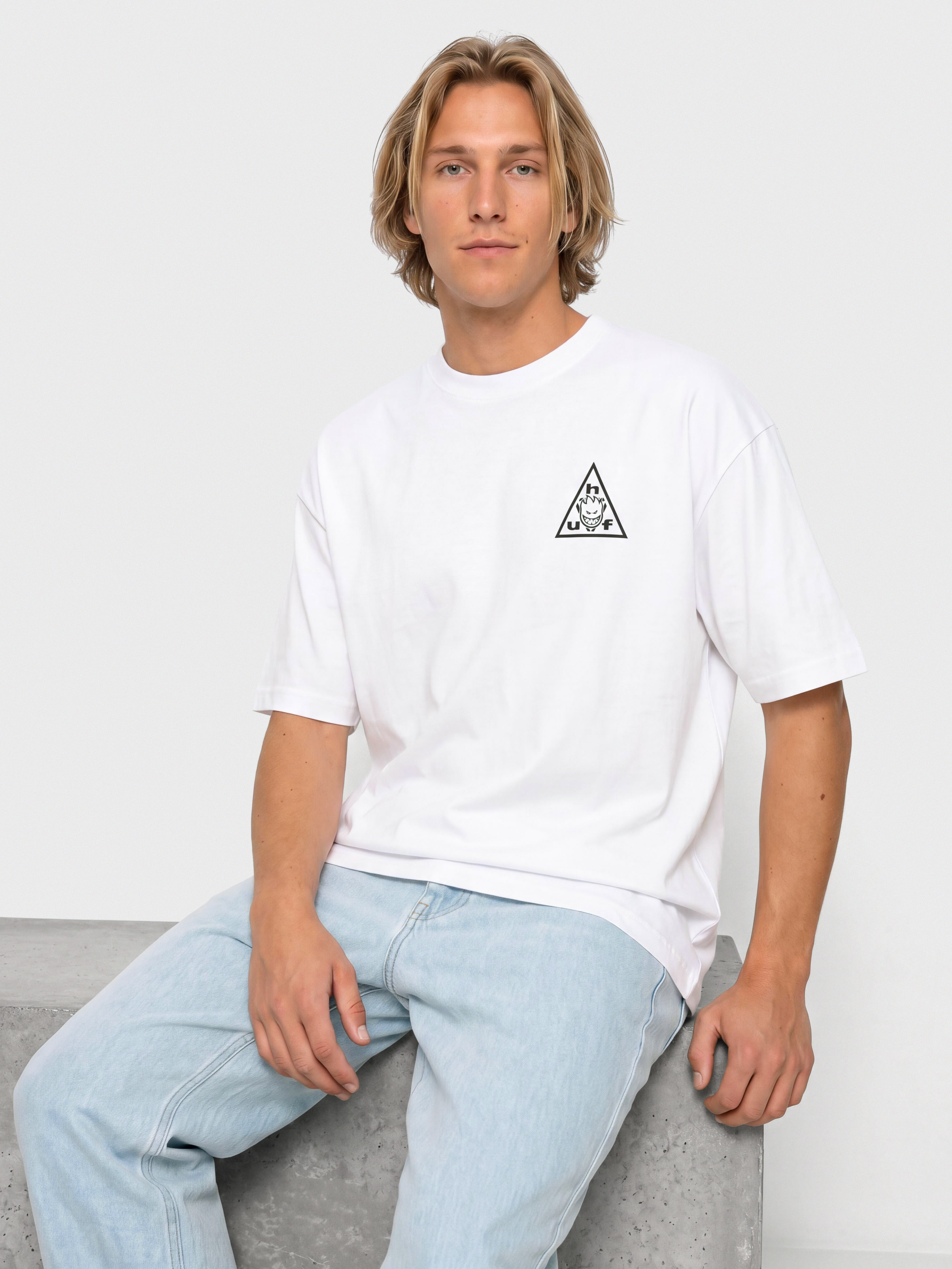 HUF X Spitfire Sticker TT T-shirt (white)
